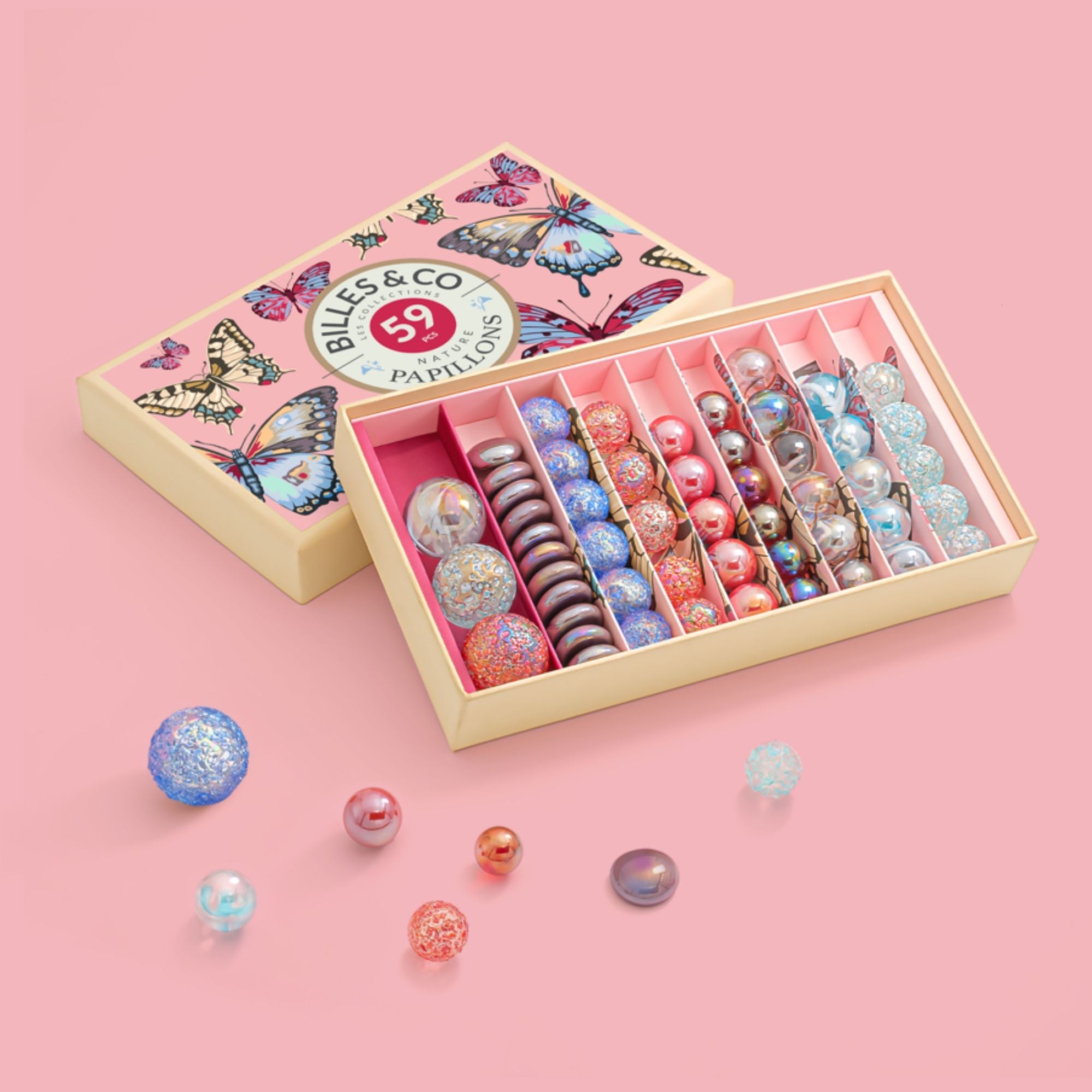 Murmel - Box Schmetterling Anamorphic Billes & Co - malmichbunt.de