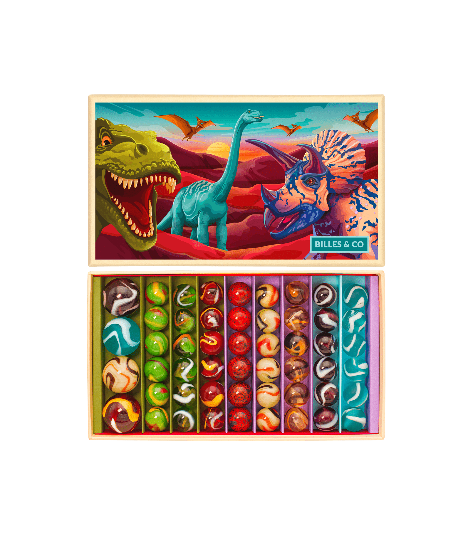 Murmeln Box Dinosaurier Billes & Co - malmichbunt.de