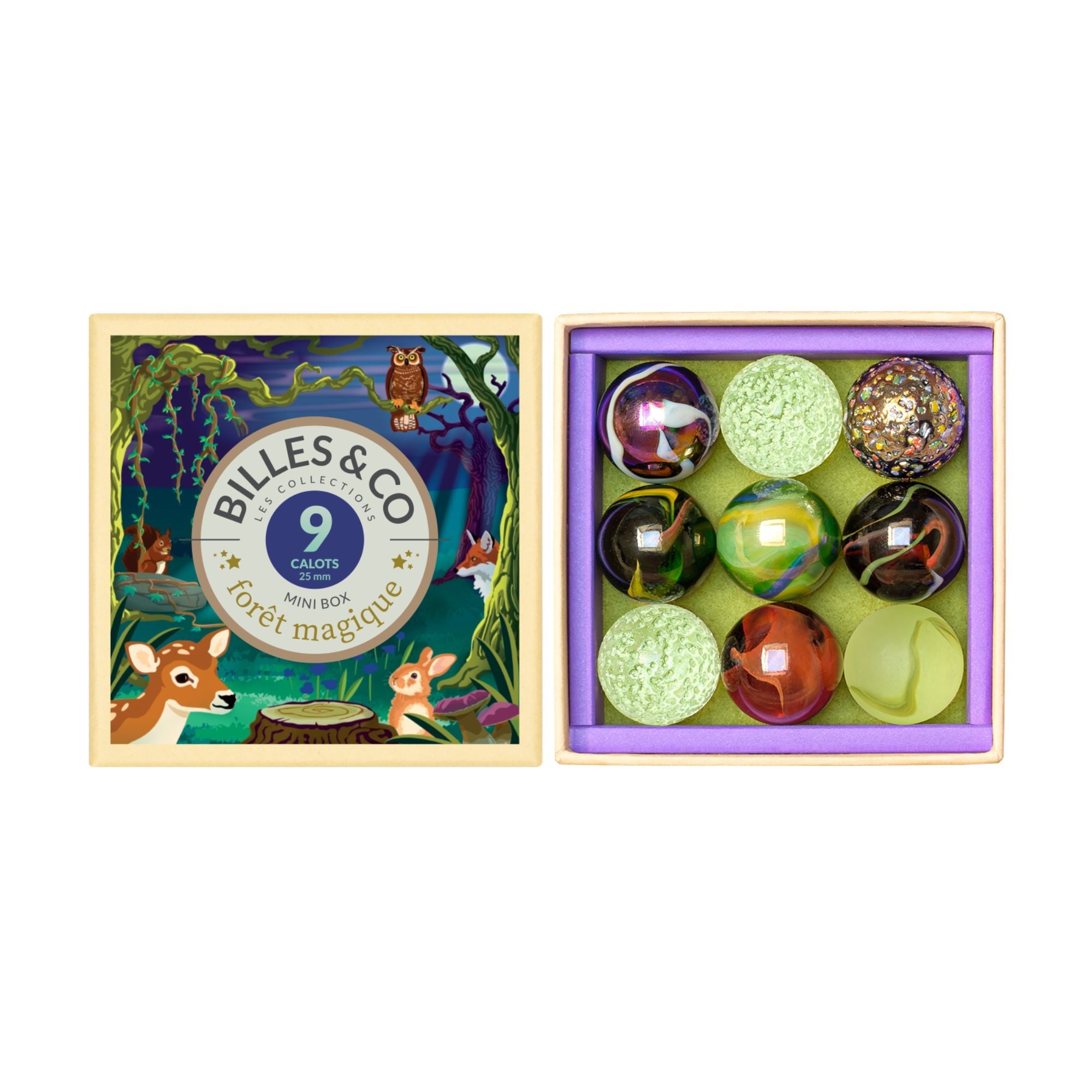 Murmeln Magischer Wald Mini - Box Calots Billes & Co - malmichbunt.de