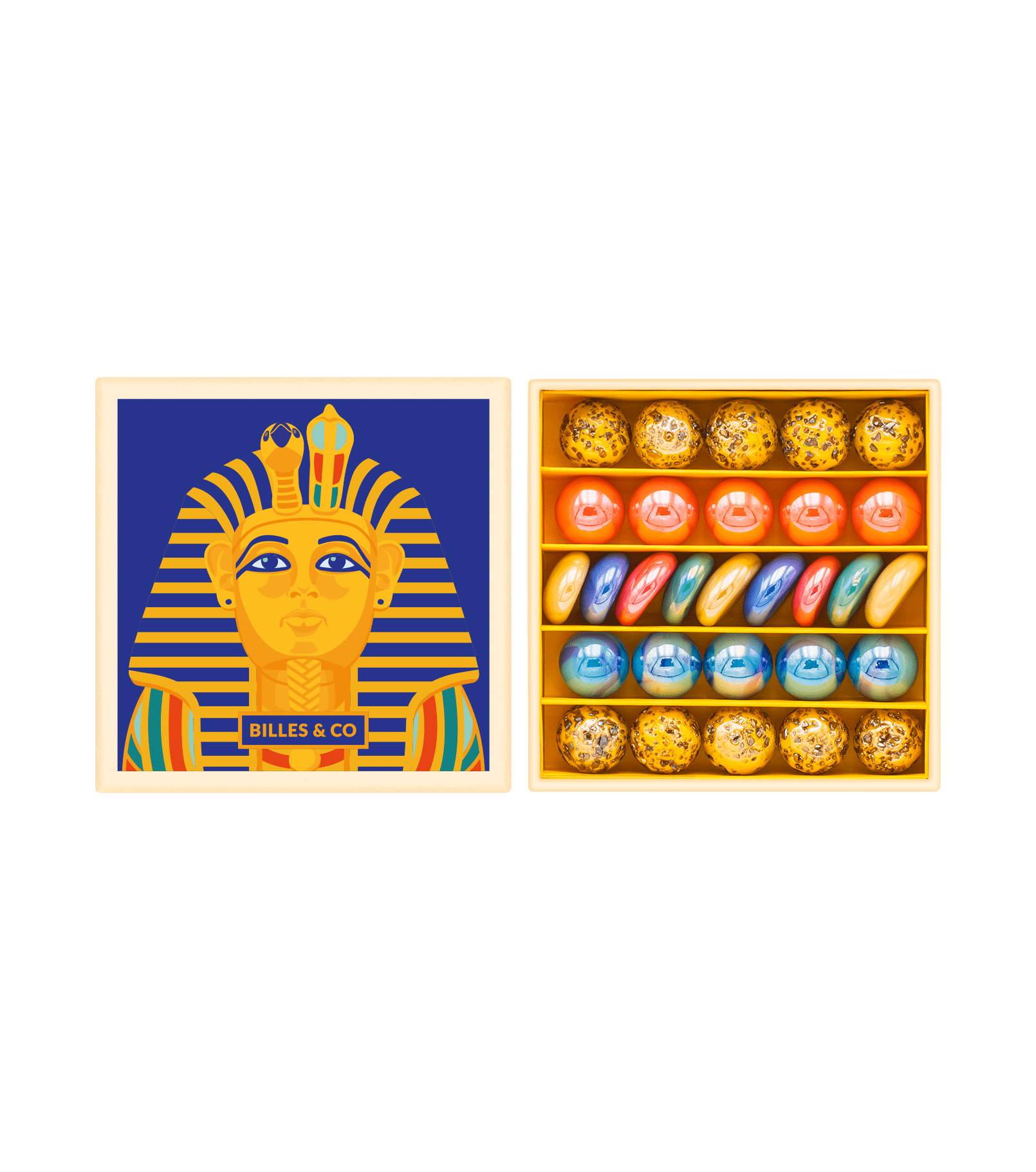 Murmeln Mini - Box Tutanchamun Billes & Co - malmichbunt.de