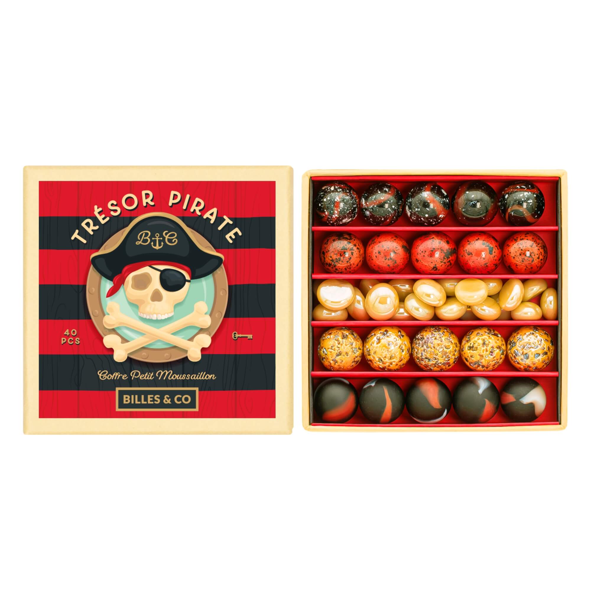Murmeln Piratenschatz Mini - Box Billes & Co - malmichbunt.de