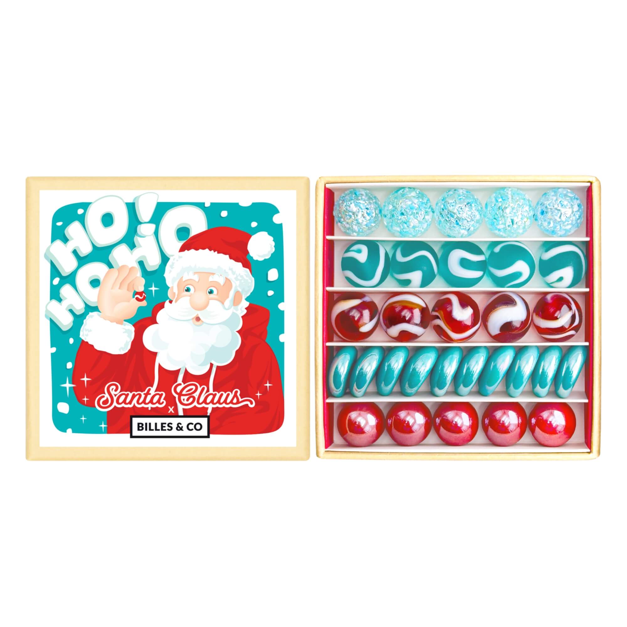 Murmeln Santa Claus Mini - Box Billes & Co - malmichbunt.de