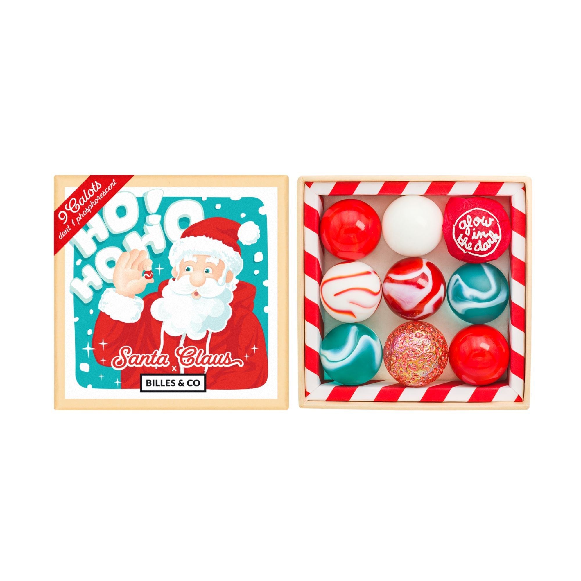 Murmeln Santa Claus Mini - Box Calots Billes & Co - malmichbunt.de