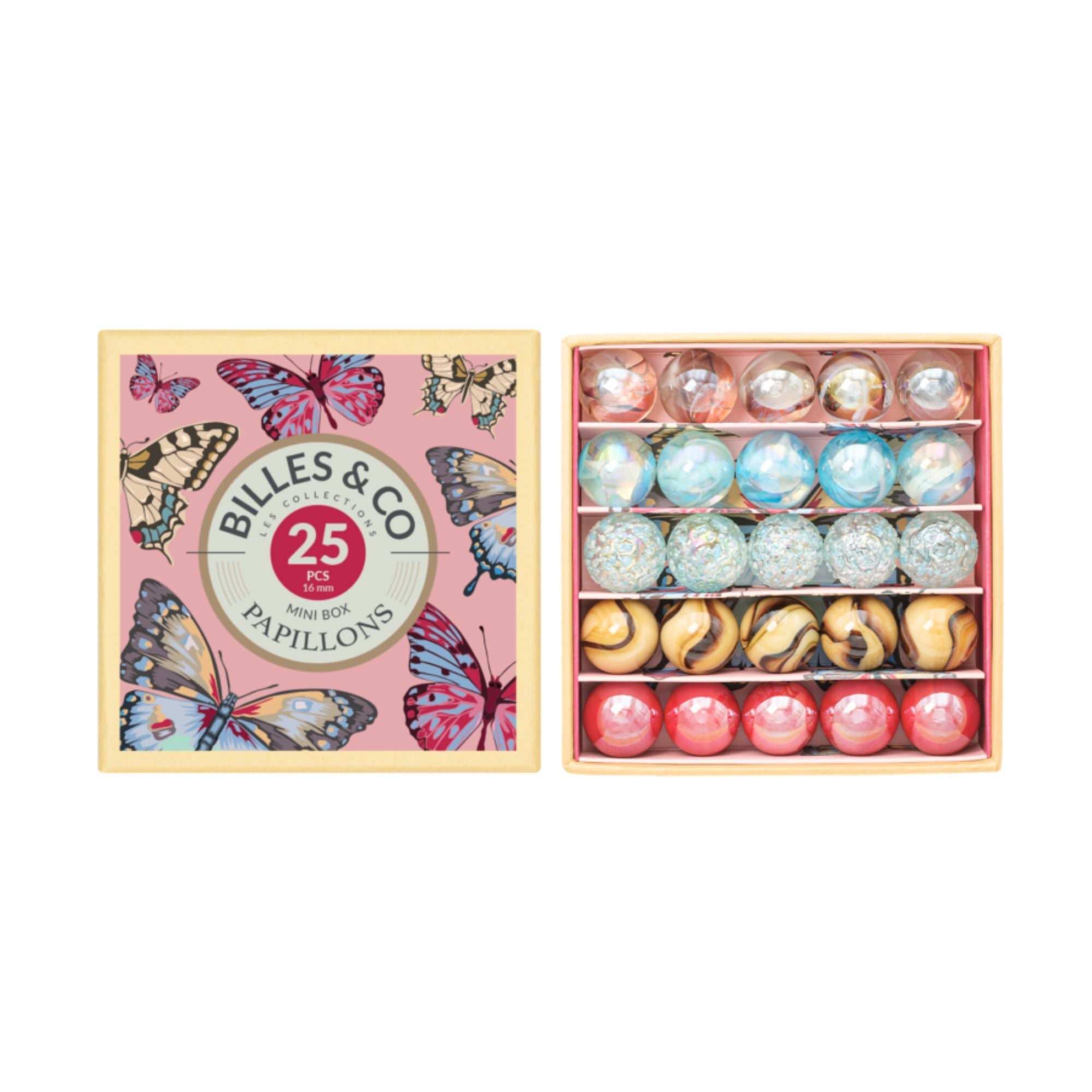 Murmeln Schmetterling Anamorphic Mini - Box Billes & Co - malmichbunt.de