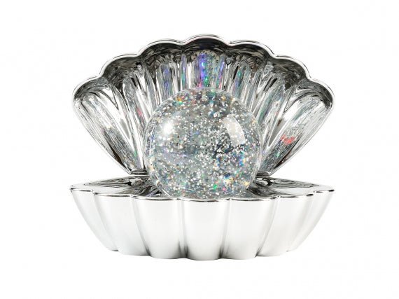 Muschellampe Silber – Dekorative Tischlampe in Muschelform | i - Total i - Total - malmichbunt.de