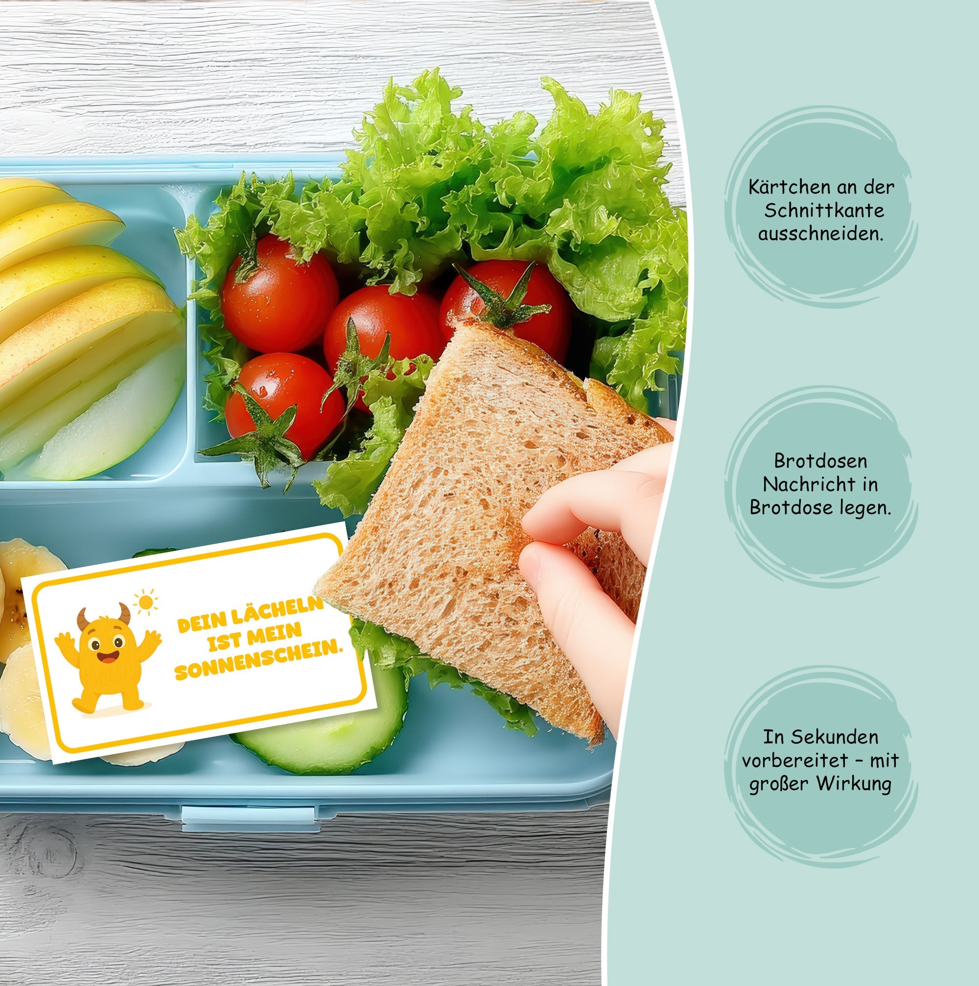 Mutmachbande Brotdosenkarten Jeka - malmichbunt.de