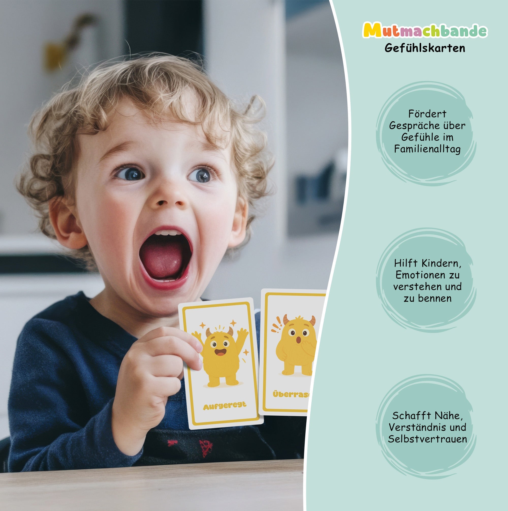 Mutmachbande Gefühlskarten für Kinder Jeka - malmichbunt.de