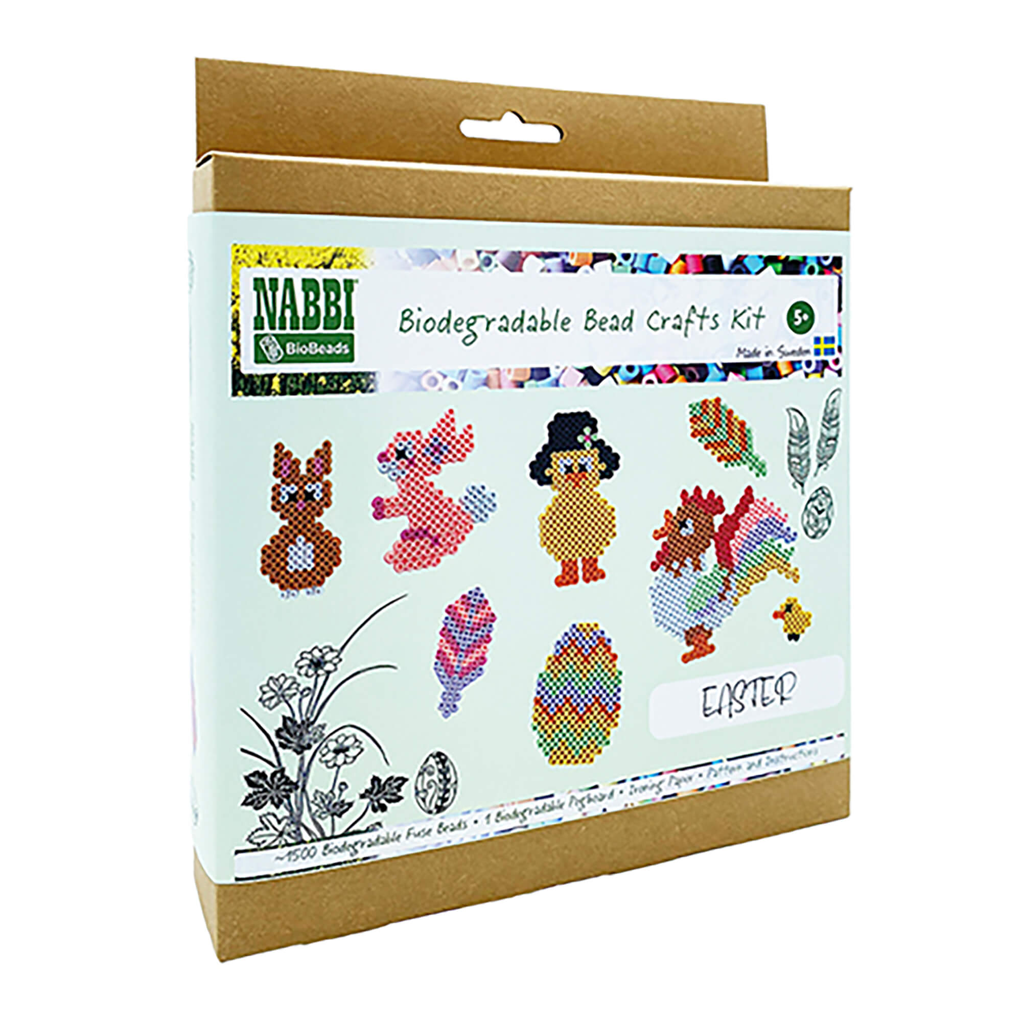 Nabbi Bio Bügelperlen - Ostern Kit Nabbi - malmichbunt.de