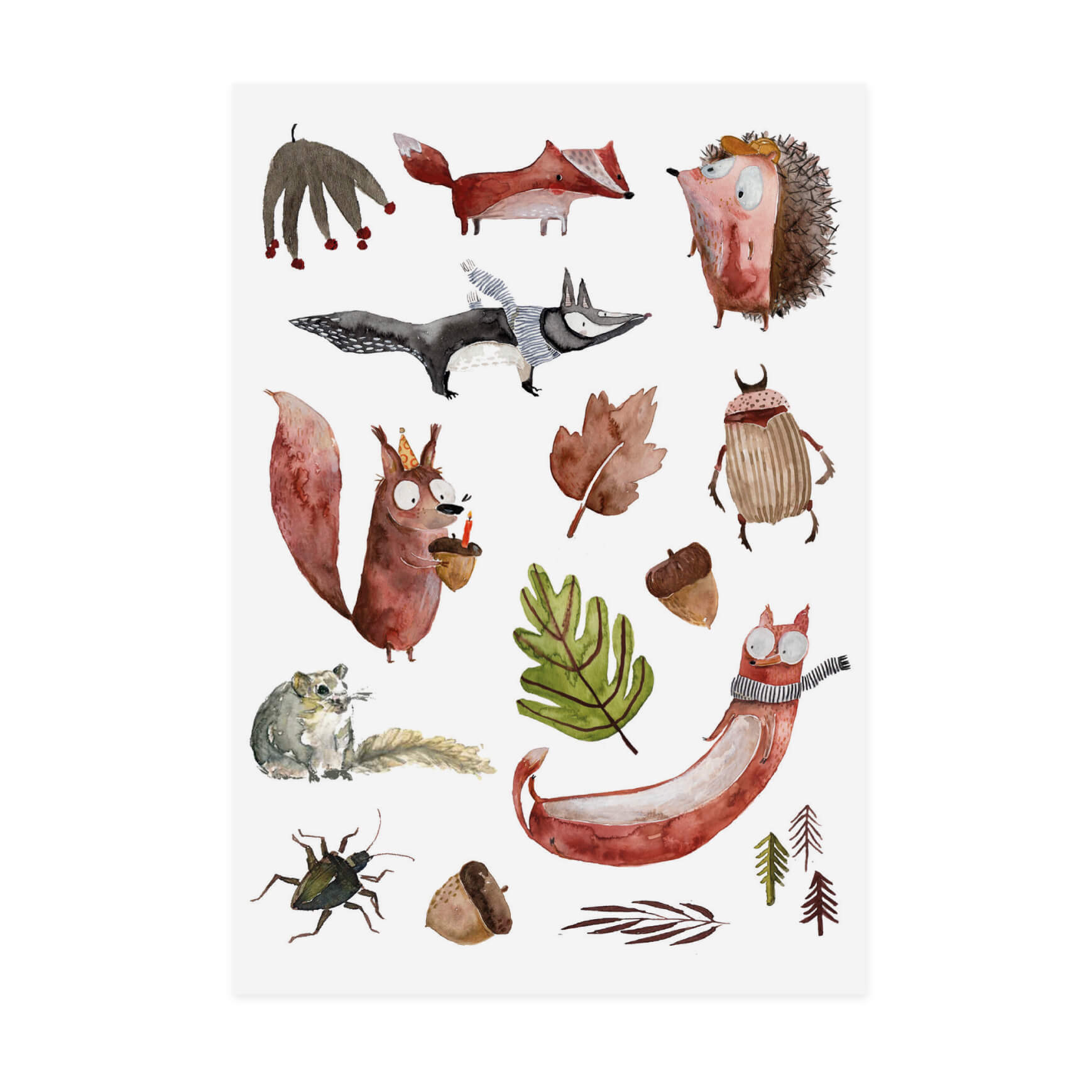 Nuukk Kindertattoo Herbstwald Nuukk - malmichbunt.de