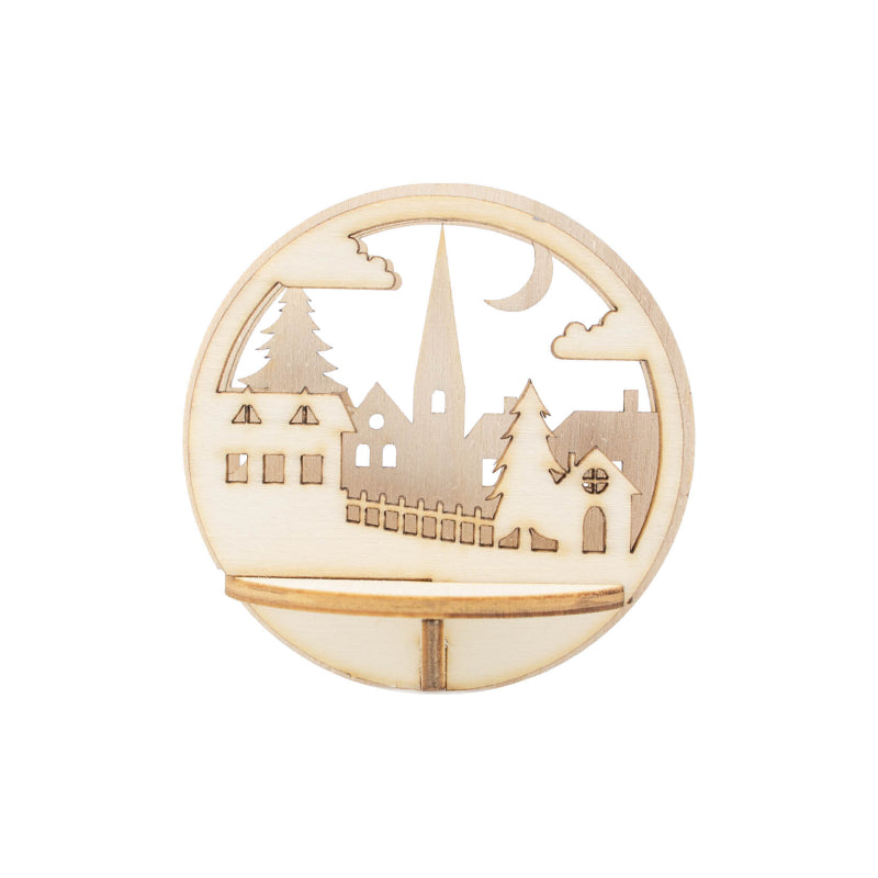 ökoNORM Weihnachtskugel - "Winterdorf"