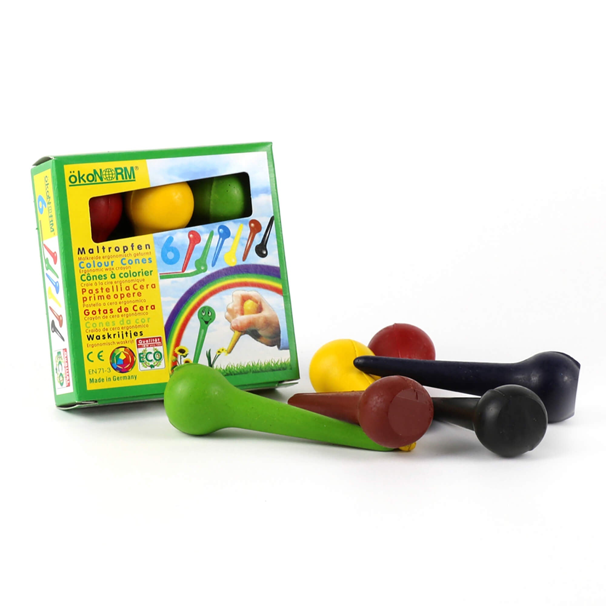 ökoNORM Maltropfen Wachsstifte ökoNorm - malmichbunt.de