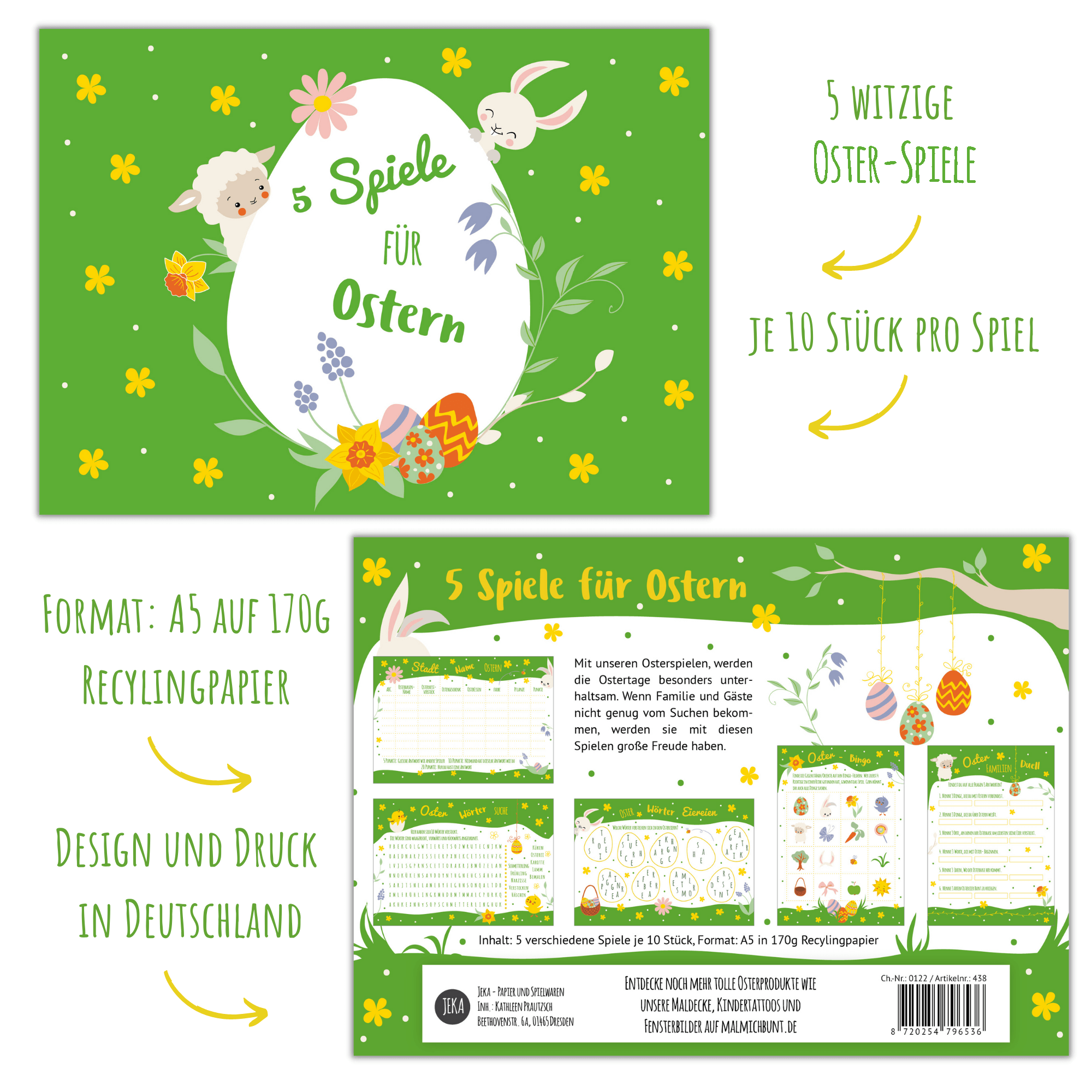 Osterspiele - Set Jeka - malmichbunt.de
