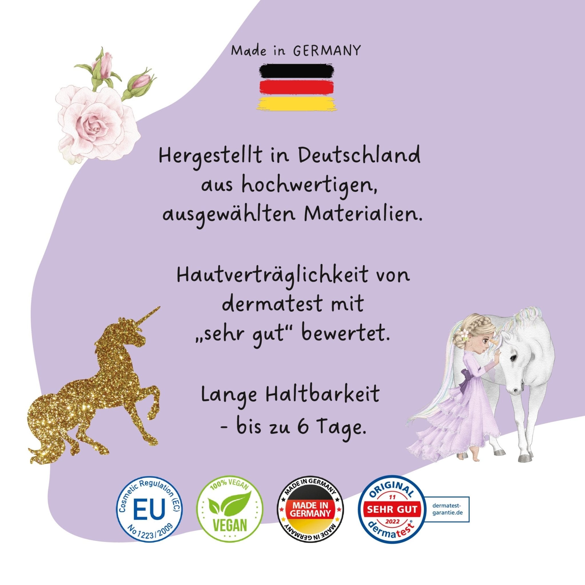 Papierdrachen Kindertattoo Metallic - Einhörner Papierdrachen - malmichbunt.de