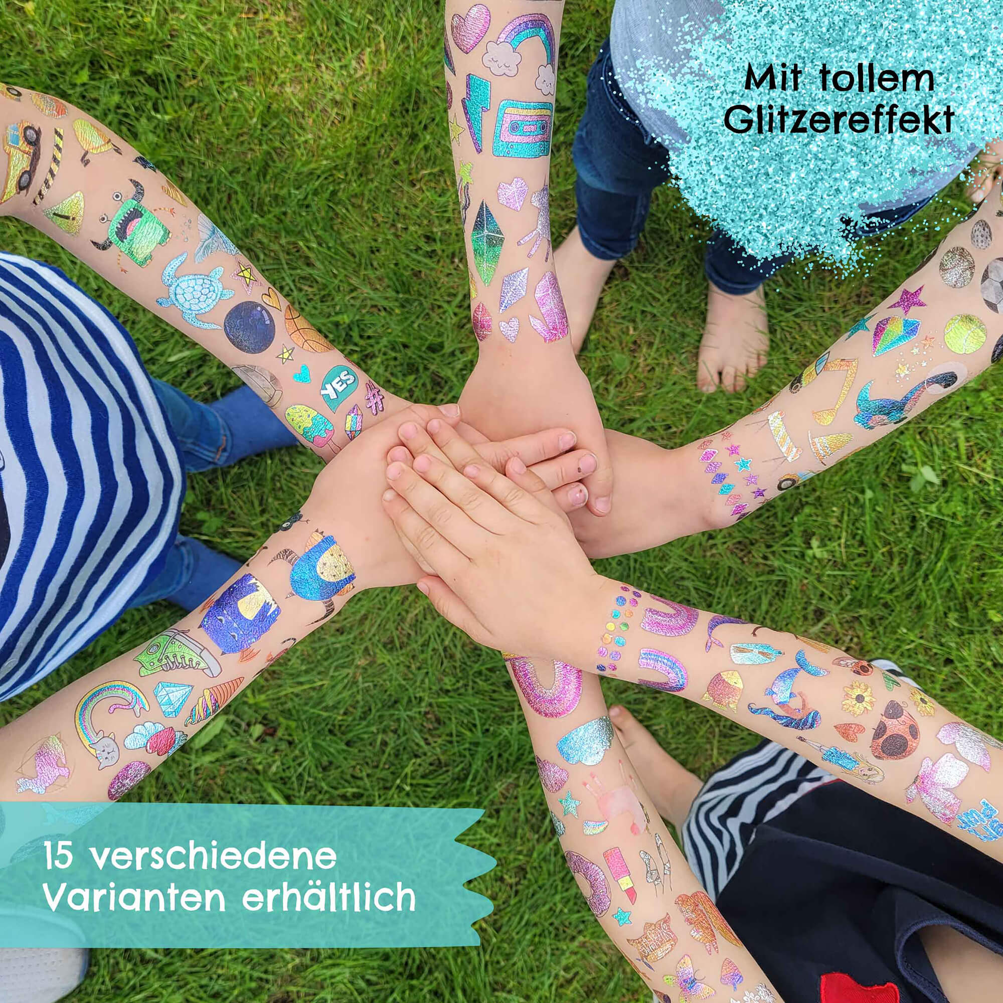 Papierdrachen Kindertattoo Metallic - Mandala Papierdrachen - malmichbunt.de