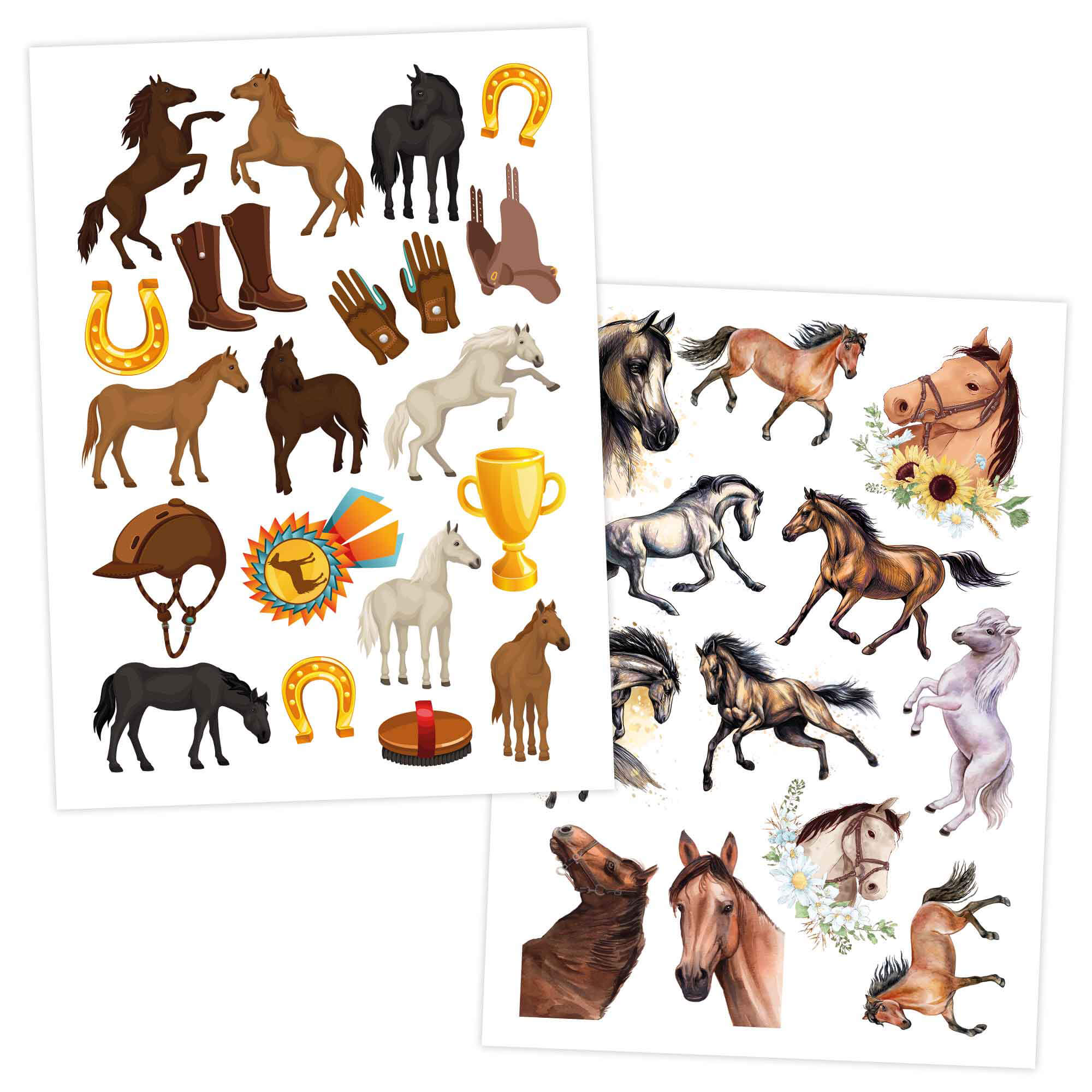 Papierdrachen Kindertattoos Pferde Papierdrachen - malmichbunt.de