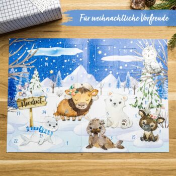 Papierdrachen - Tattoo Adventskalender - Wintertiere Papierdrachen - malmichbunt.de