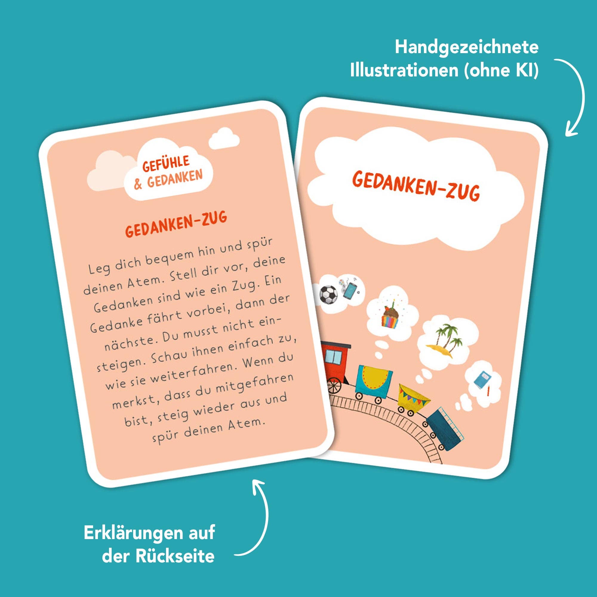 Pause im Kopf – Achtsamkeitskarten für Kinder Rüsselfuchs - malmichbunt.de