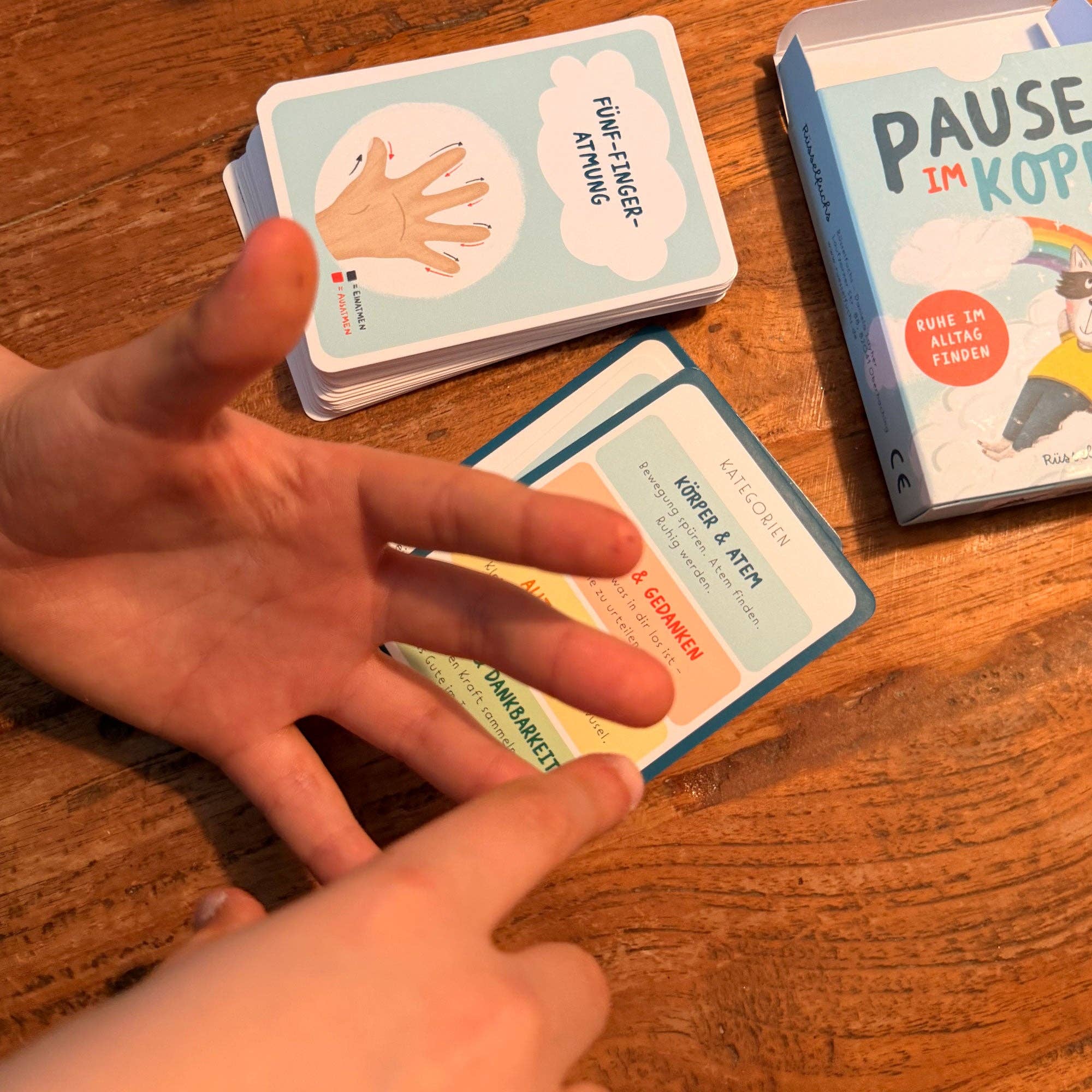 Pause im Kopf – Achtsamkeitskarten für Kinder Rüsselfuchs - malmichbunt.de