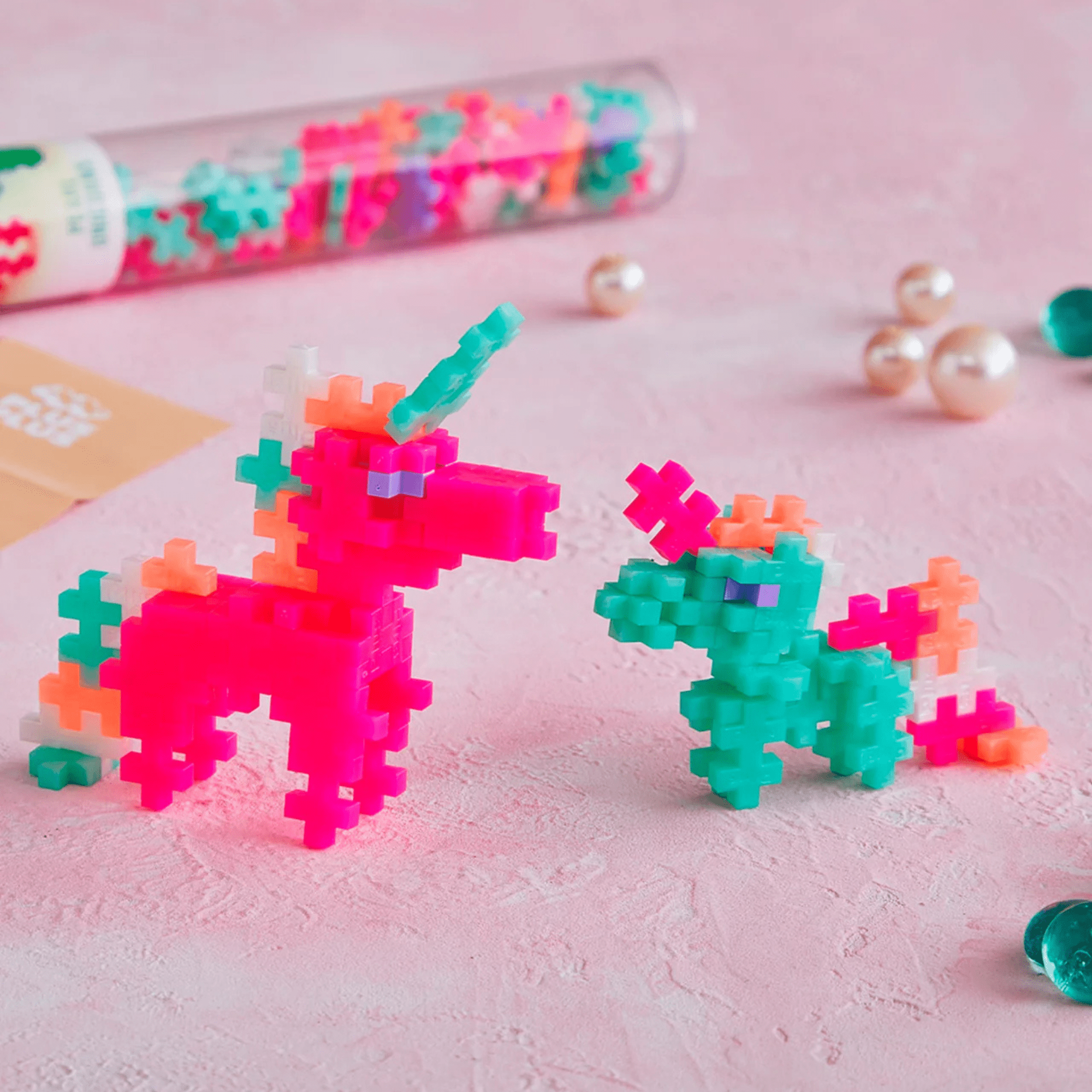 Plus - Plus 100 Kreativ Bausteine Perleneinhorn Plus Plus - malmichbunt.de