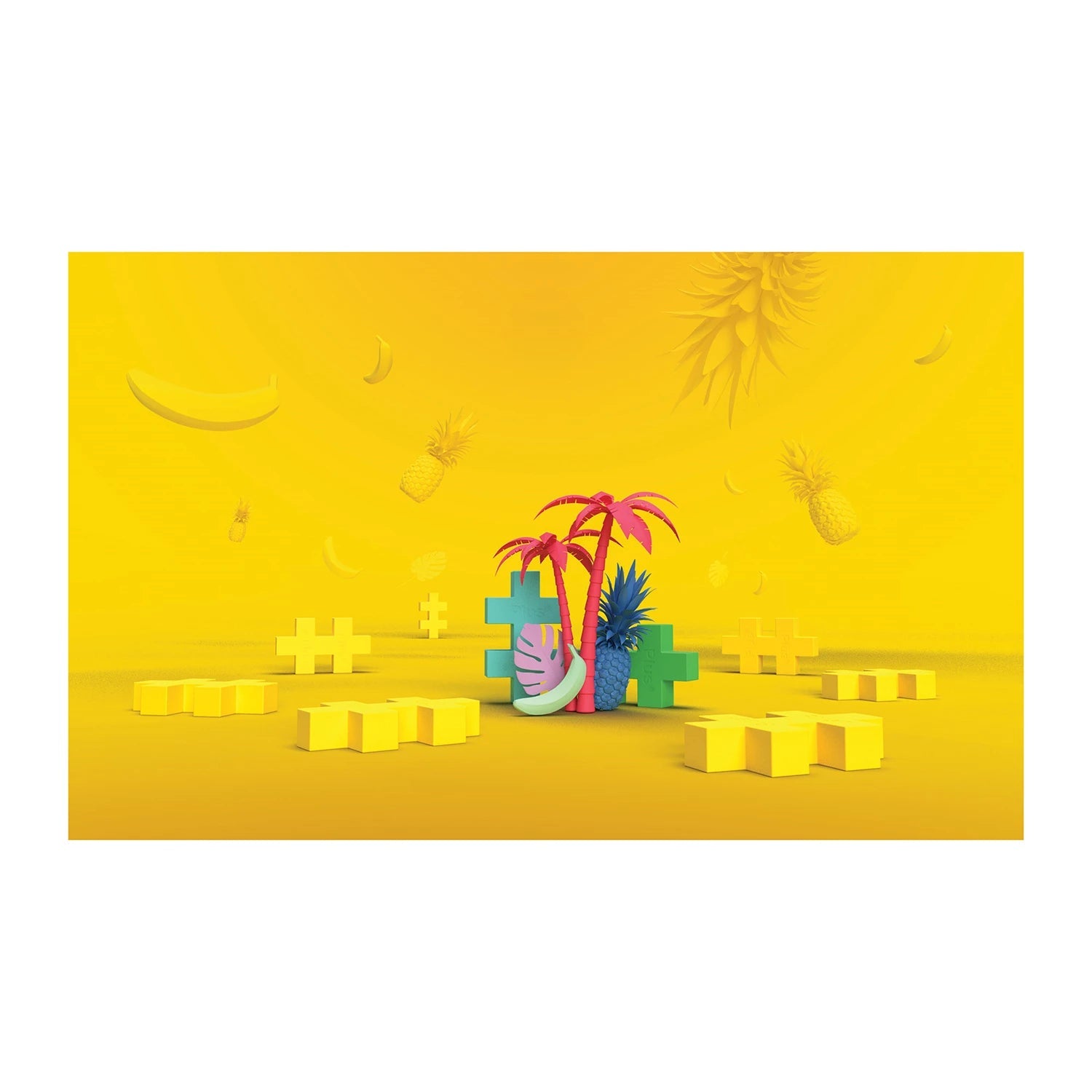 Plus - Plus 15 Kreativ Bausteine BIG Tropical Plus Plus - malmichbunt.de