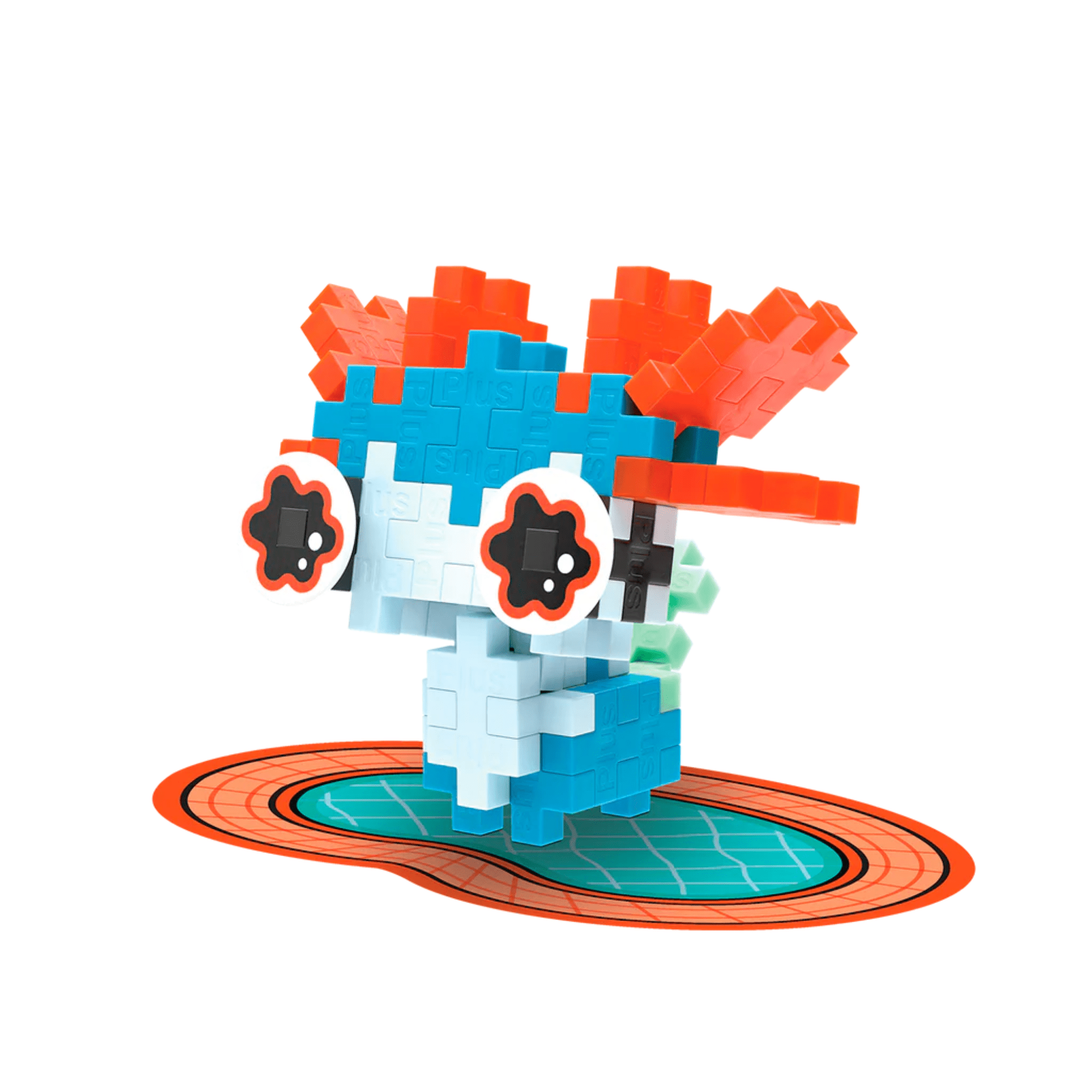 Plus - Plus Kreativ Bausteine Haustiere - Axolotl (blau) Plus Plus - malmichbunt.de
