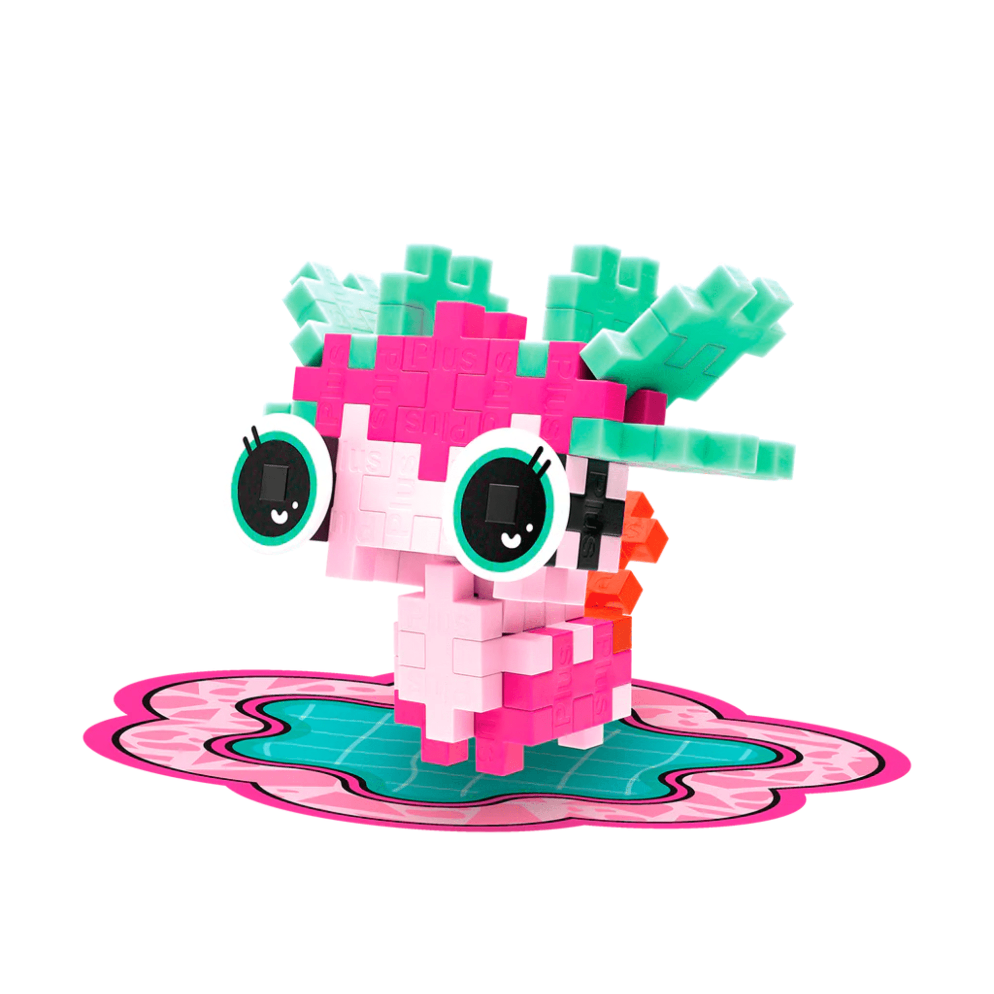 Plus - Plus Kreativ Bausteine Haustiere - Axolotl (rosa) Plus Plus - malmichbunt.de
