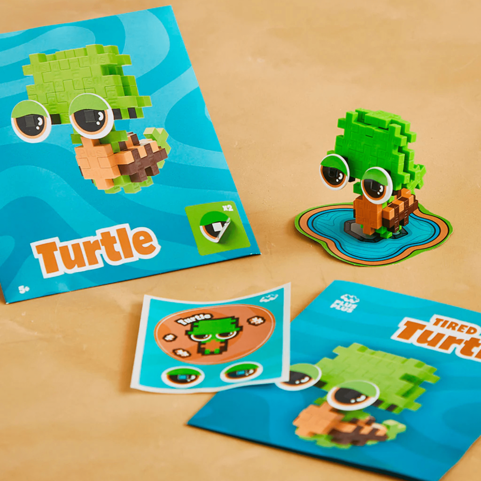 Plus - Plus Kreativ Bausteine Haustiere - Schildkröte Plus Plus - malmichbunt.de