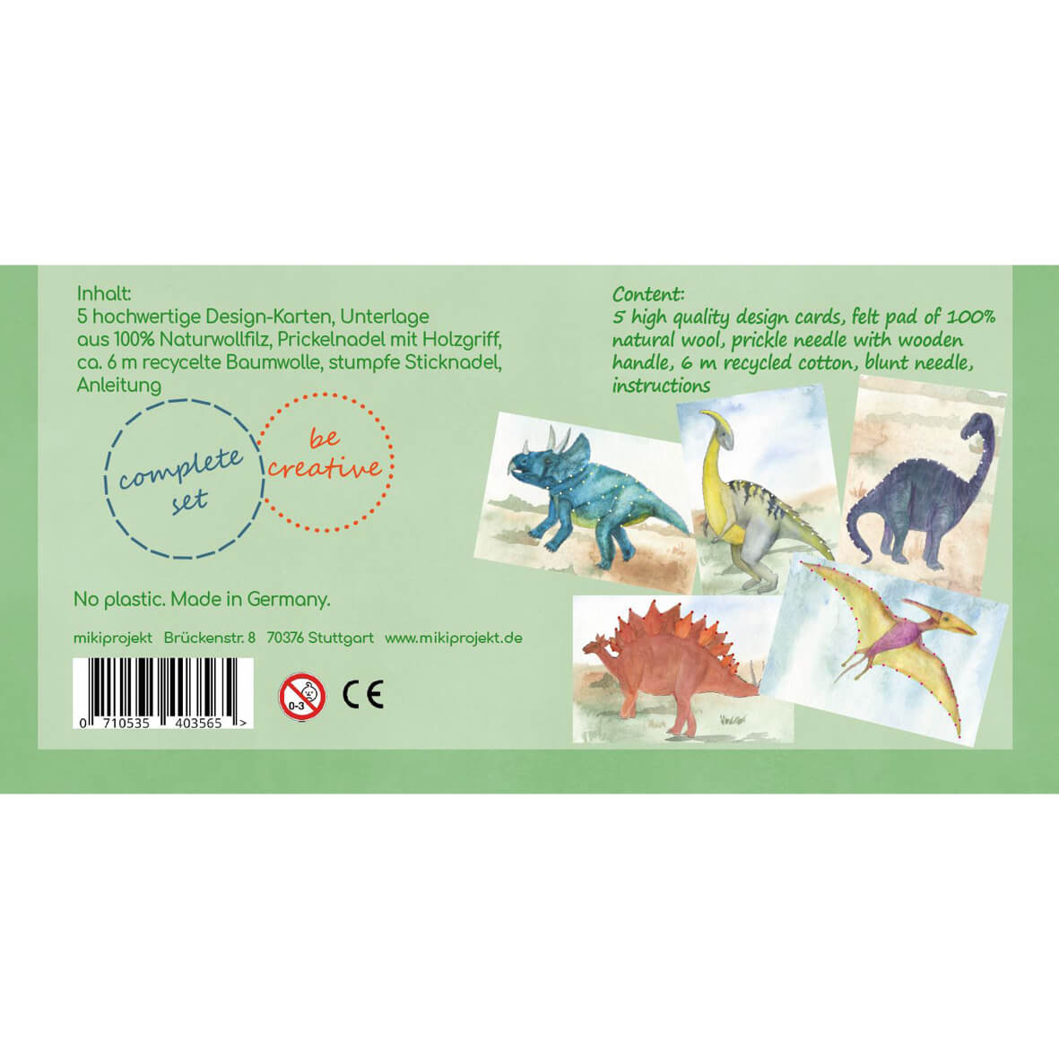 Prick - Stick - Set Dinos Mikiprojekt - malmichbunt.de