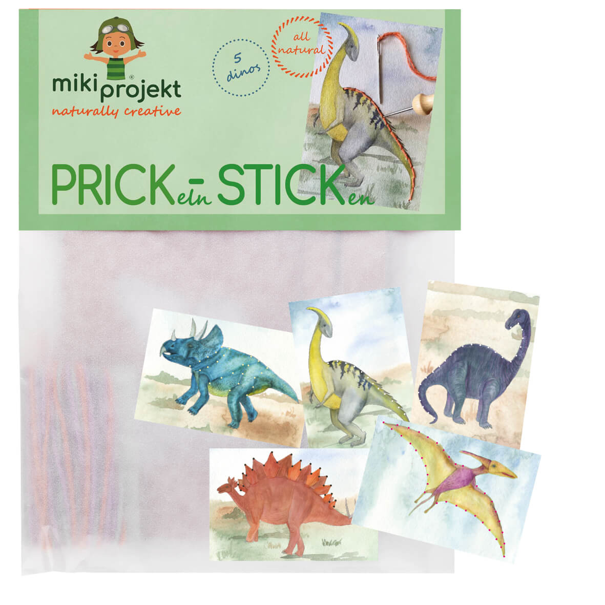 Prick - Stick - Set Dinos Mikiprojekt - malmichbunt.de