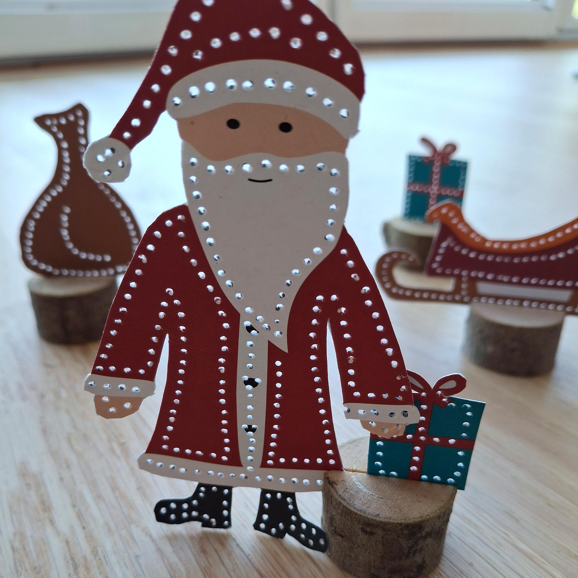 Prickeln für Kinder - Prickelset Nikolaus Familienmomente - malmichbunt.de