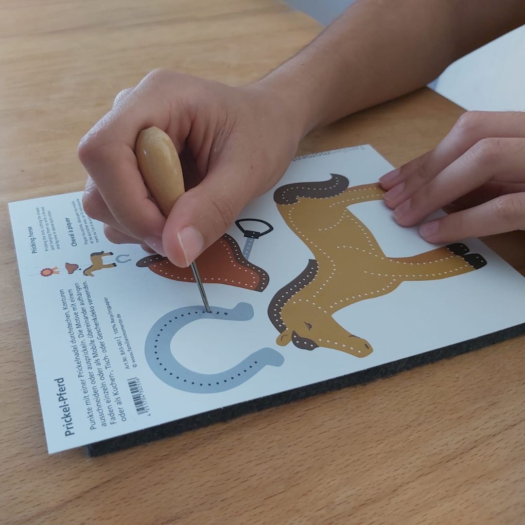 Prickeln für Kinder - Prickelset Pferde & Ponys Familienmomente - malmichbunt.de