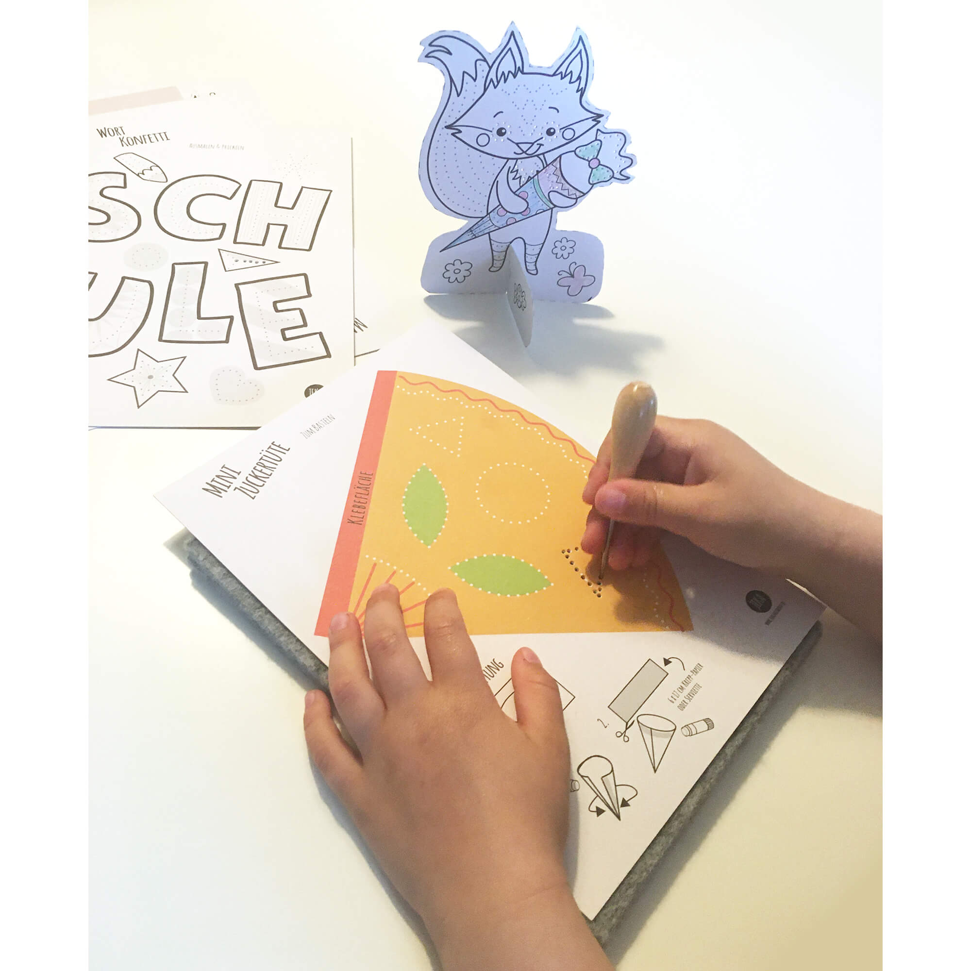 Prickeln Schulanfang - Prickelset Jeka - malmichbunt.de