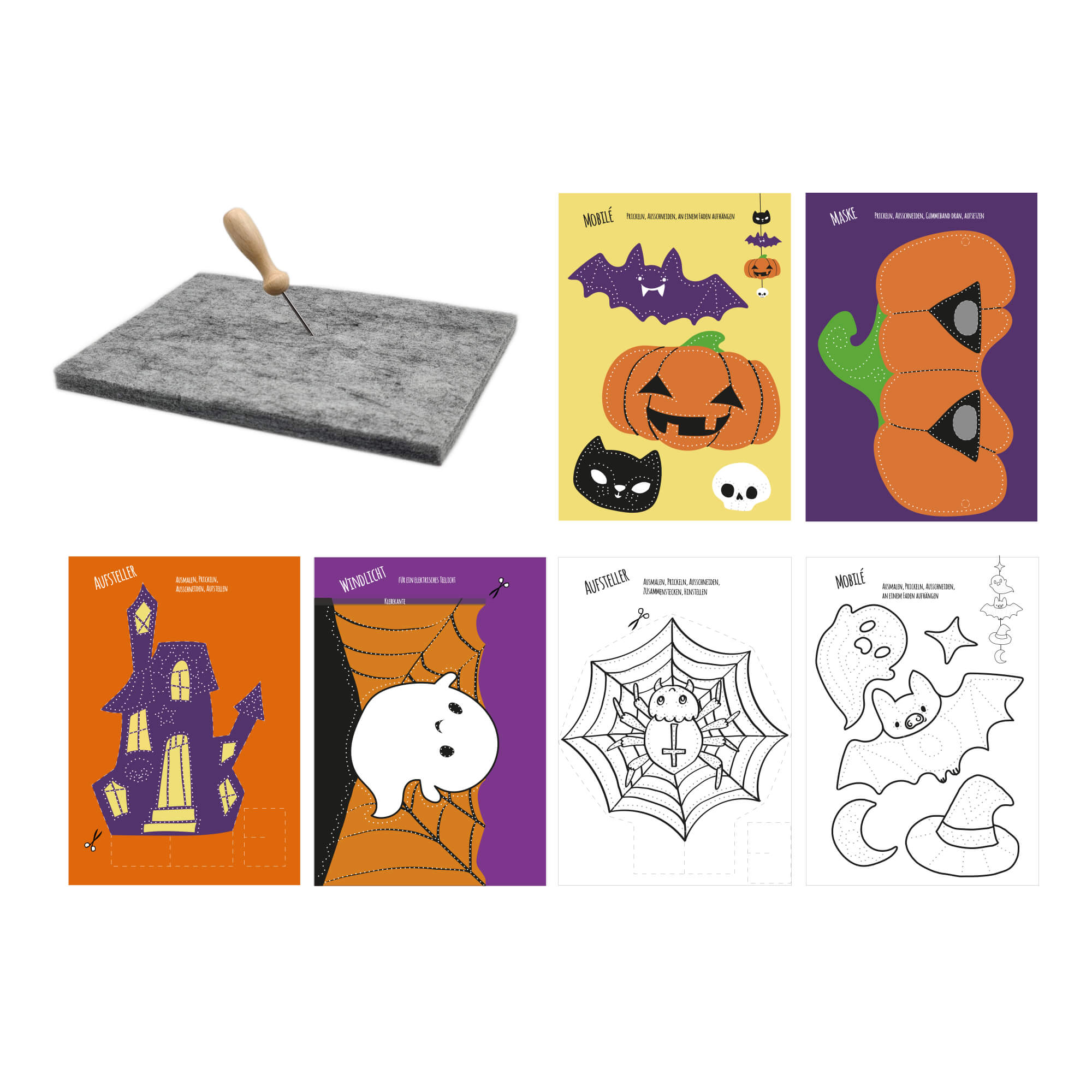 Prickelset Halloween Jeka - malmichbunt.de