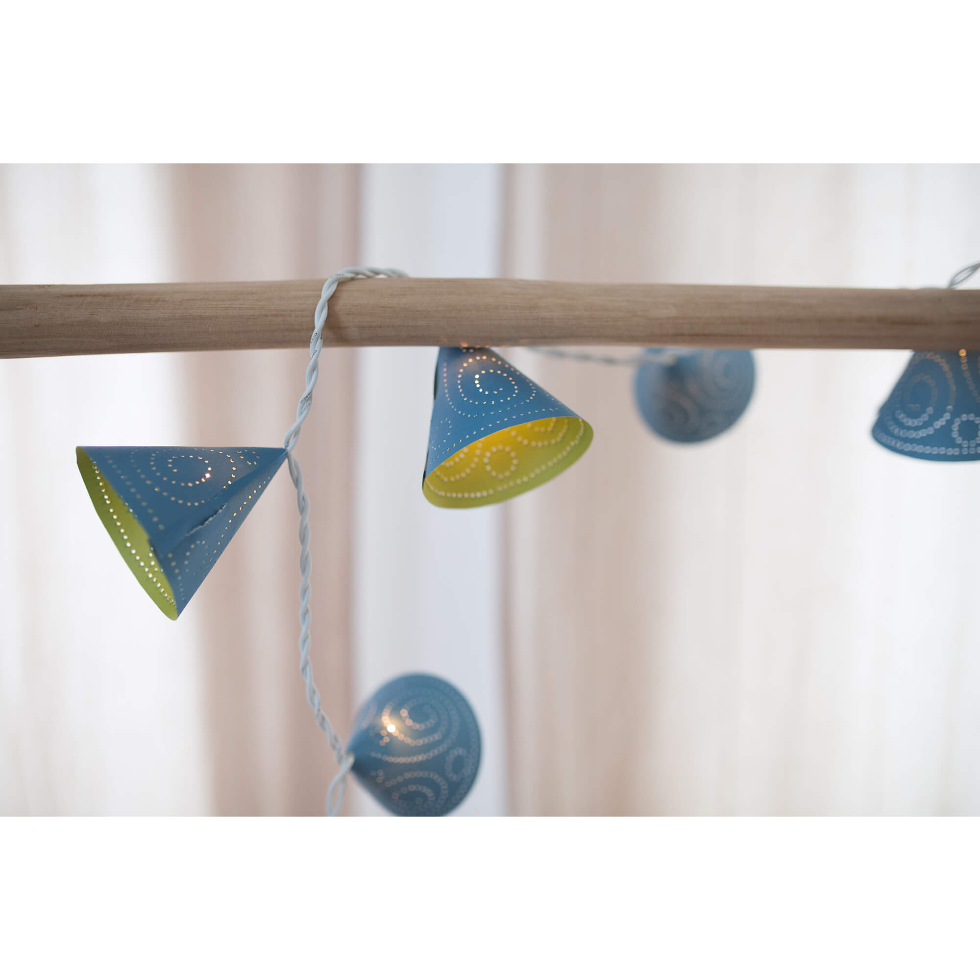 Prickelset Lichterkette Blau - Kegel Familienmomente - malmichbunt.de