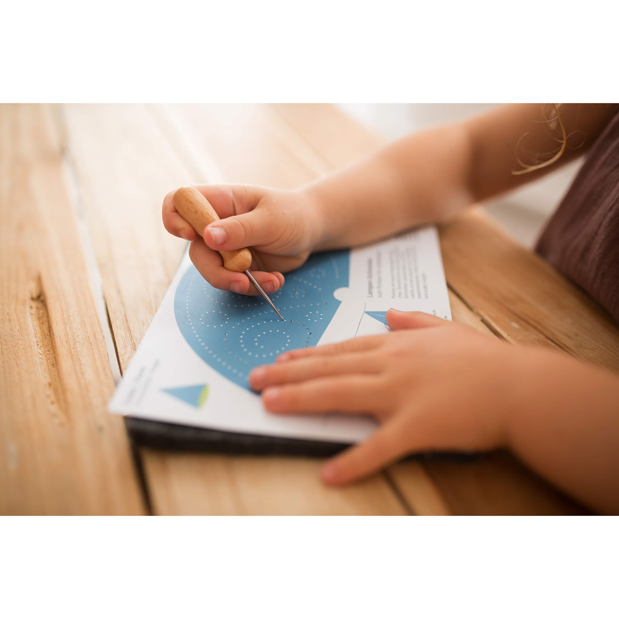 Prickelset Lichterkette Blau - Kegel Familienmomente - malmichbunt.de