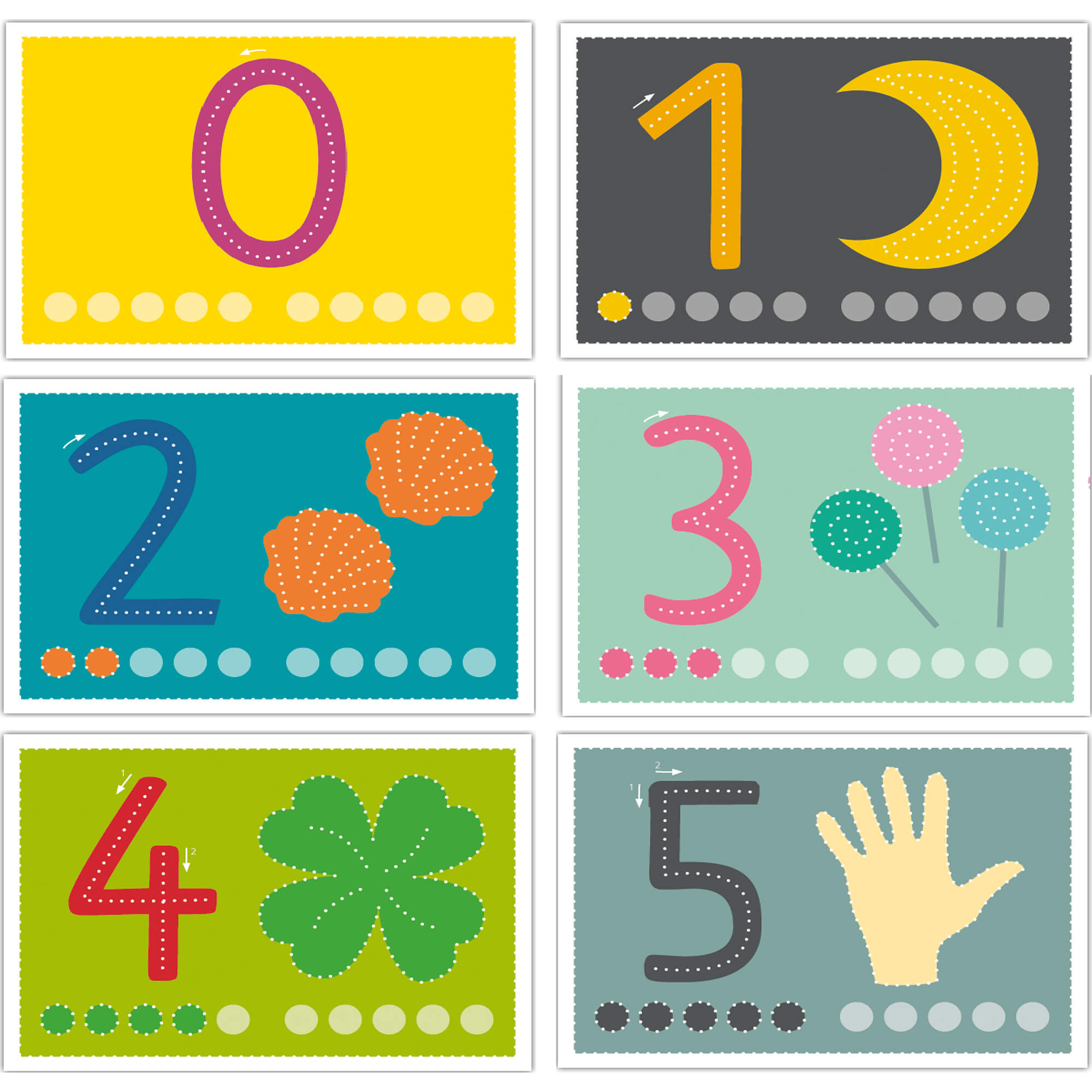 Prickelvorlagen Zahlen Familienmomente - malmichbunt.de