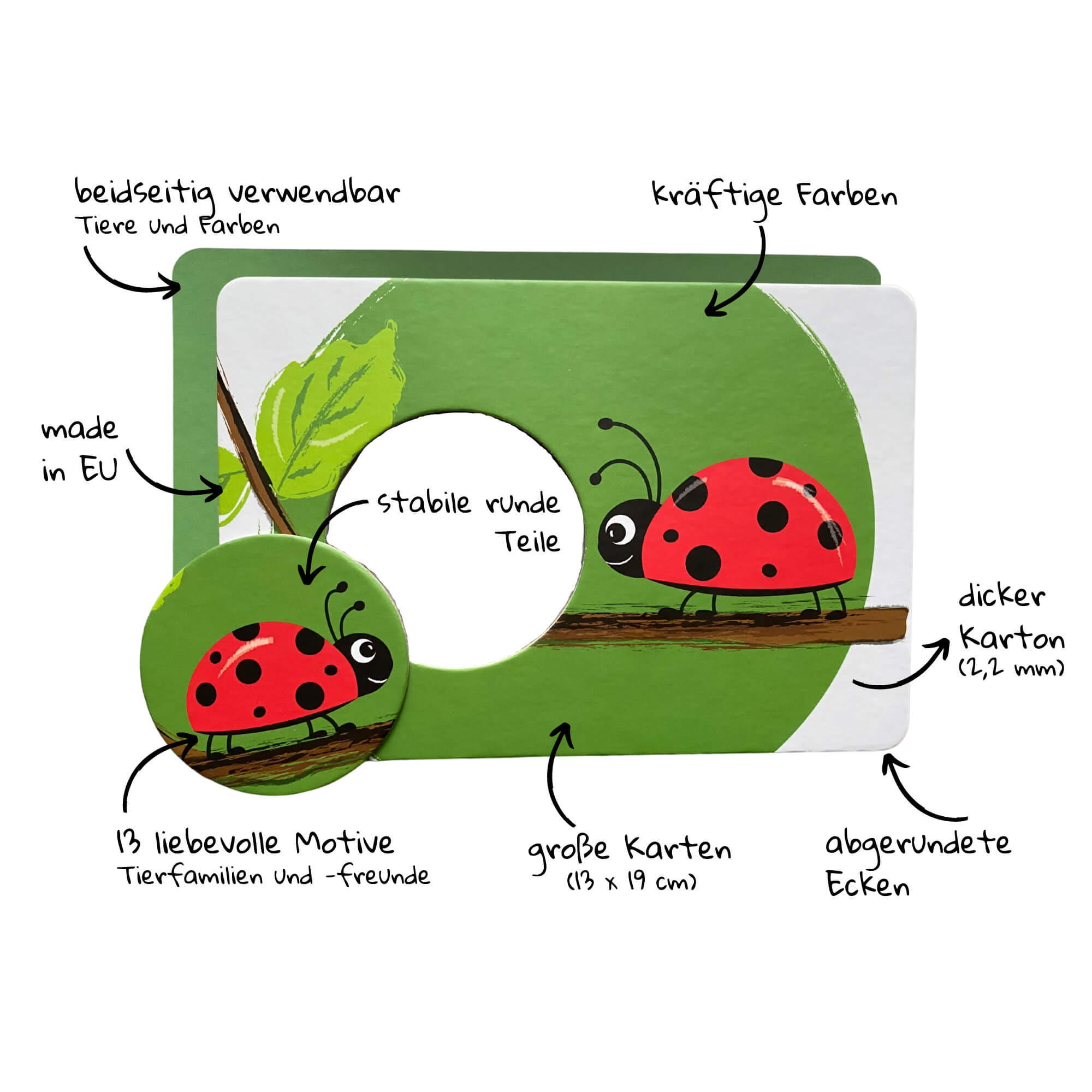 Puzzle - Karten (ab 16 Monate) HANNIline - malmichbunt.de