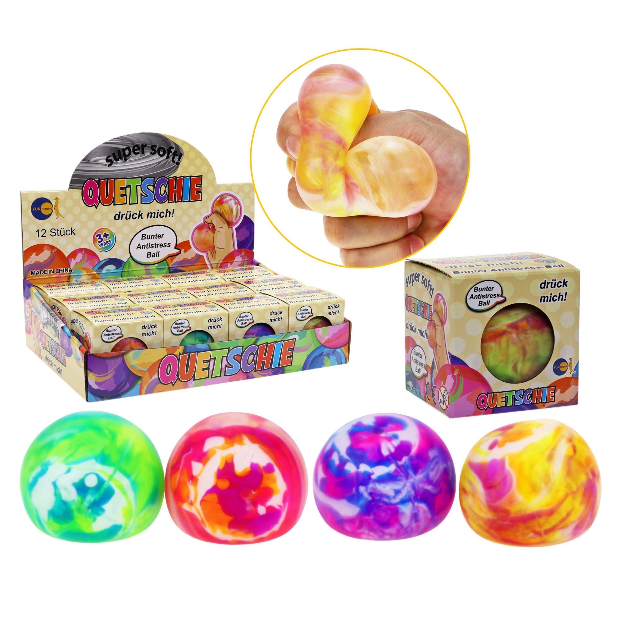 Quetschie Ball - Antistressball super soft Funtrading - malmichbunt.de