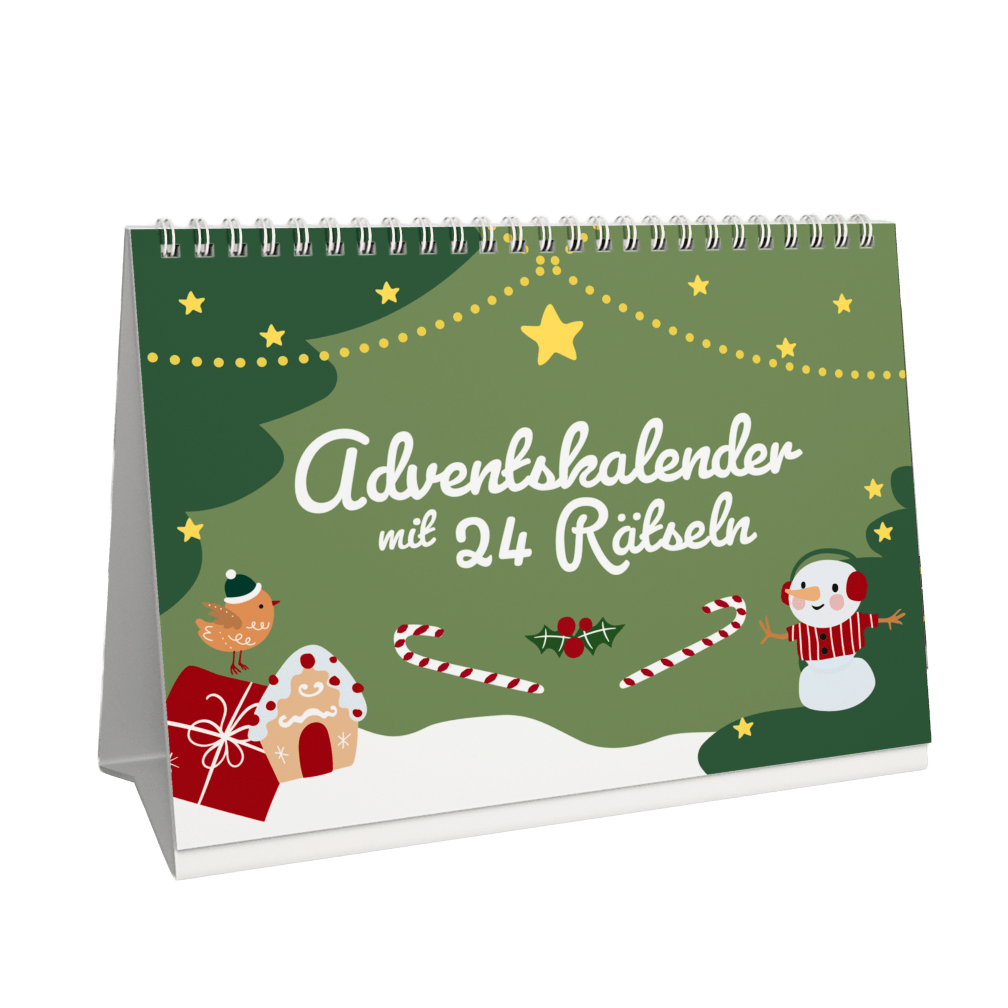 Rätsel-Adventskalender mit 24 kniffligen Rätseln für die ganze Familie Jeka - malmichbunt.de