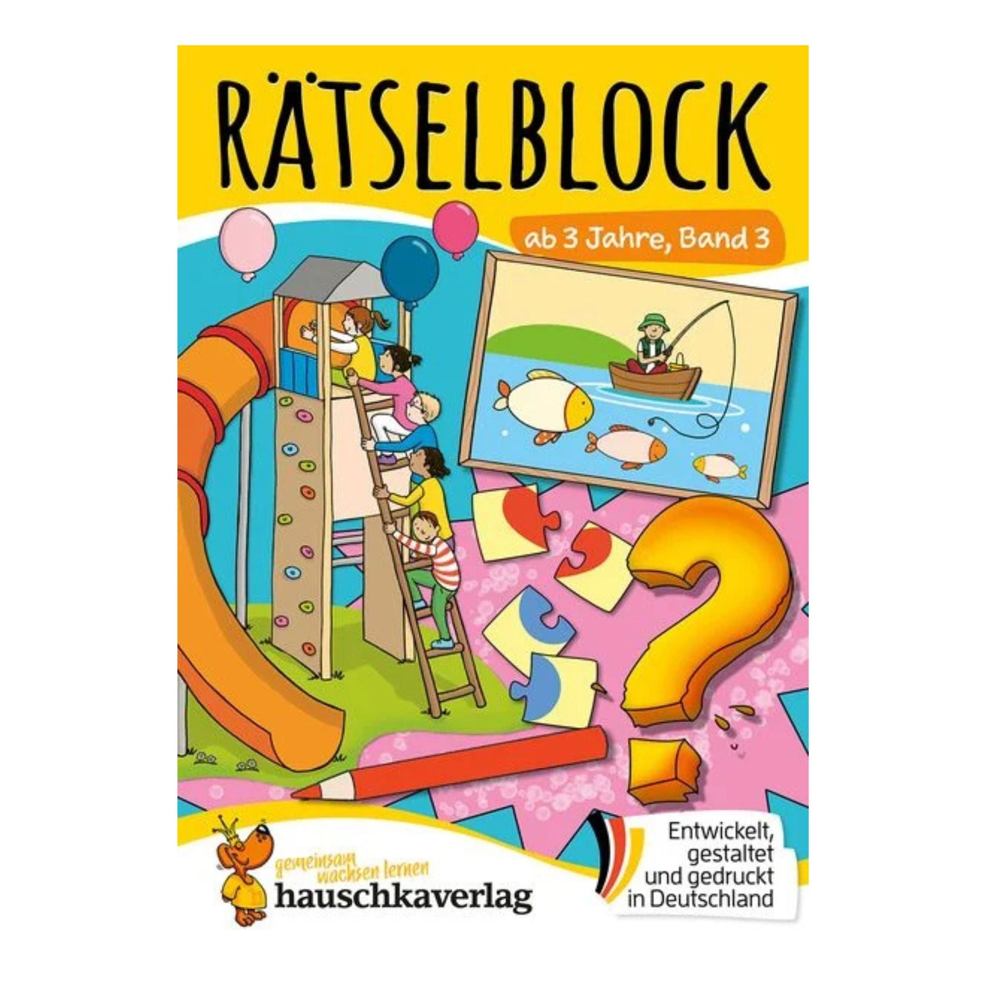 Rätselblock ab 3 Jahre, Band 3 - Nr. 654 Hauschka Verlag - malmichbunt.de