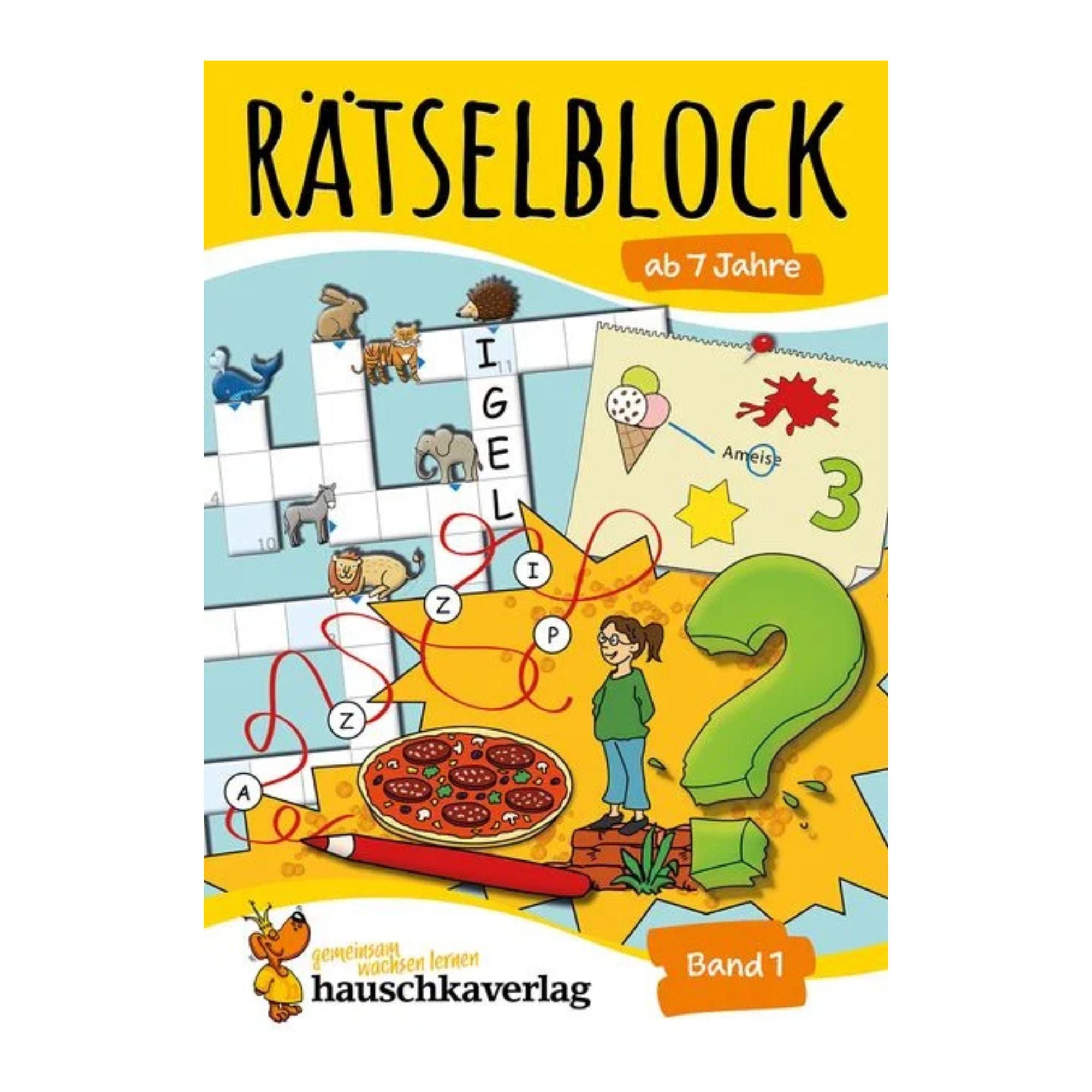 Rätselblock ab 7 Jahre, Band 1 - Nr. 632 Hauschka Verlag - malmichbunt.de