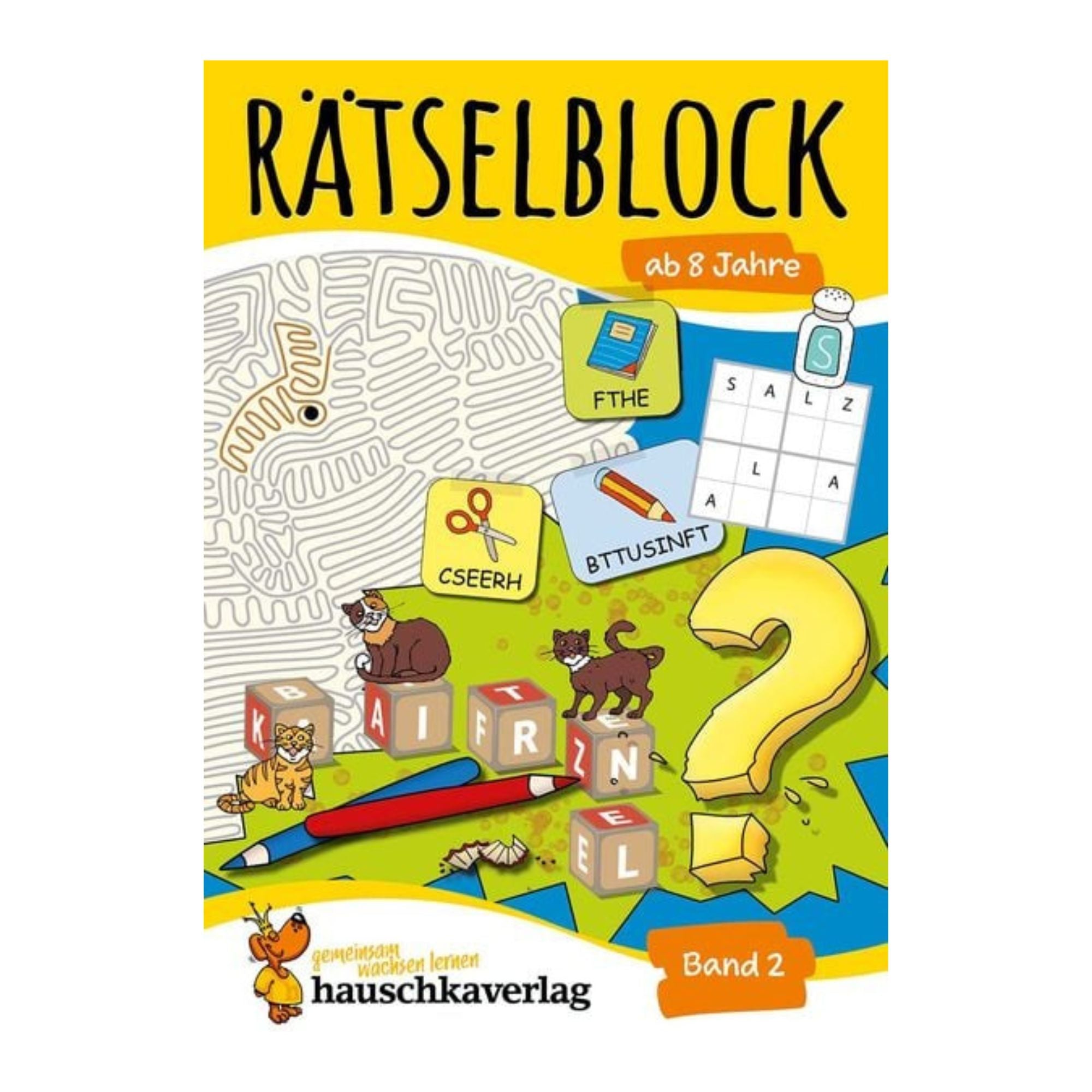 Rätselblock ab 8 Jahre, Band 2 - Nr. 639 Hauschka Verlag - malmichbunt.de
