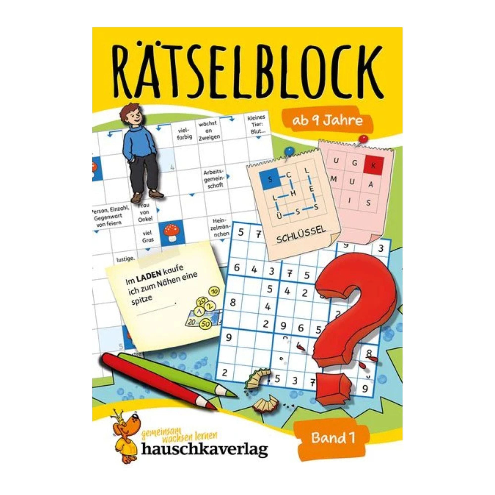Rätselblock ab 9 Jahre, Band 1 - Nr. 634 Hauschka Verlag - malmichbunt.de