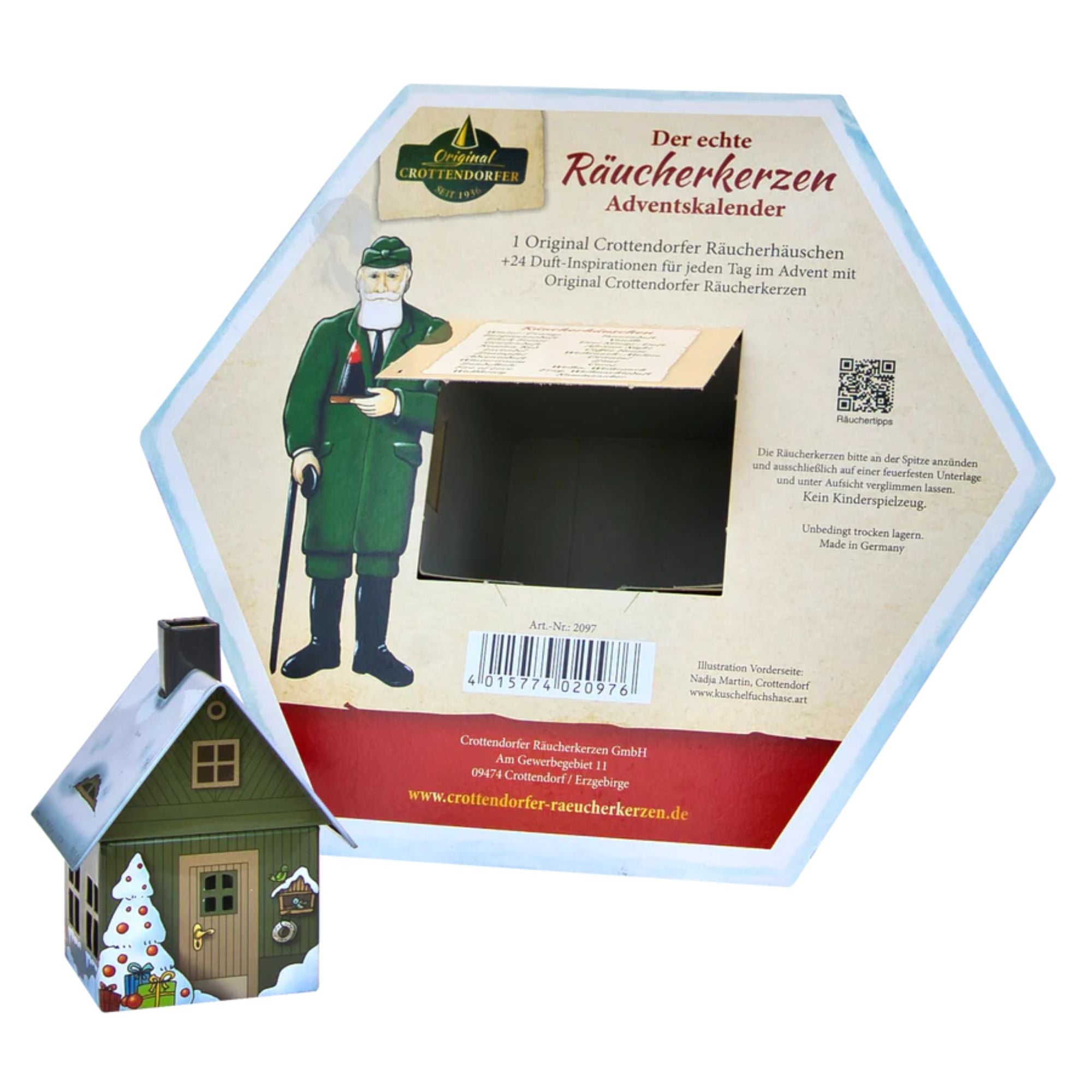 Räucherkerzen Adventskalender Pyramide Original Crottendorfer - malmichbunt.de