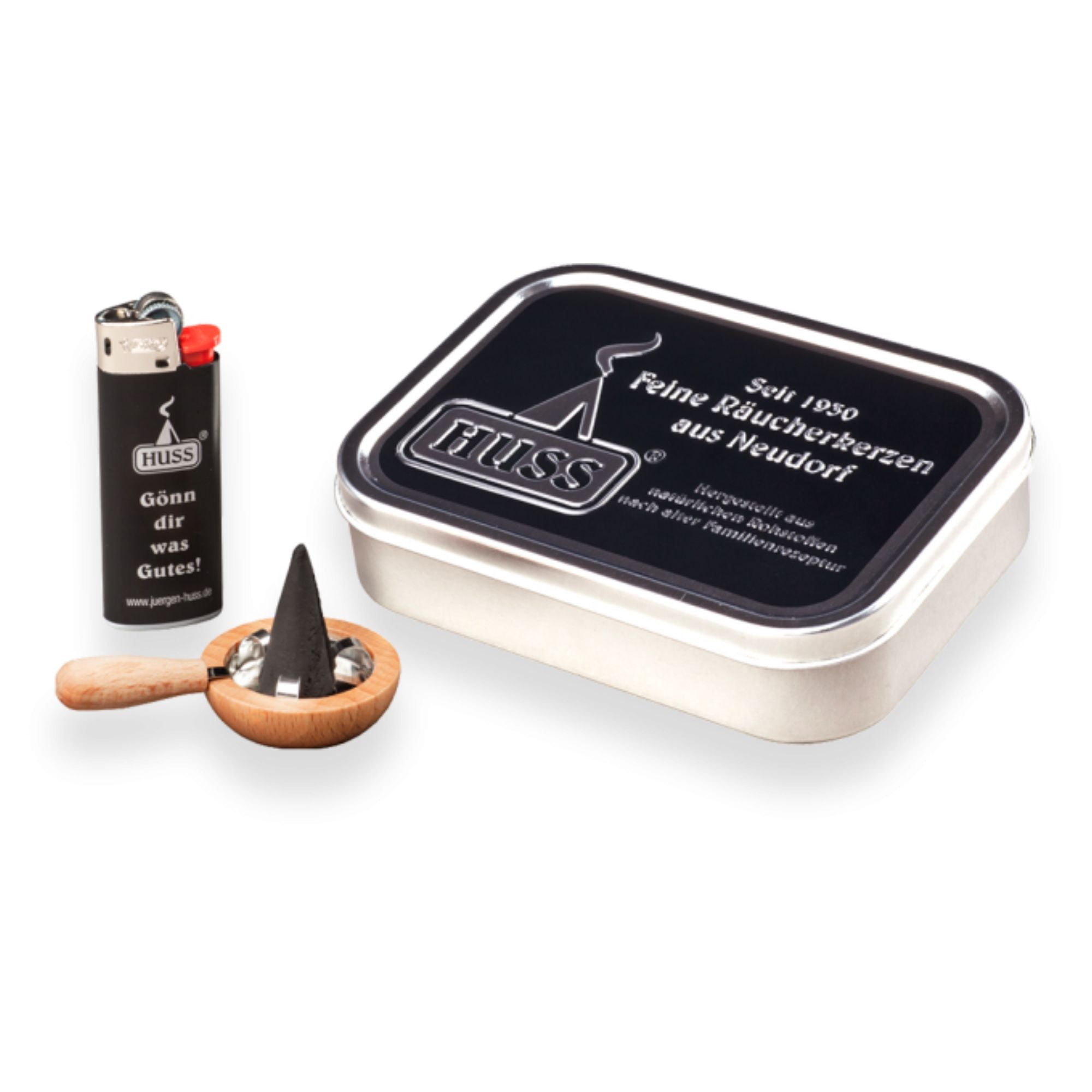 Räucherkerzen Schupperset - Blechdose groß Huss - malmichbunt.de