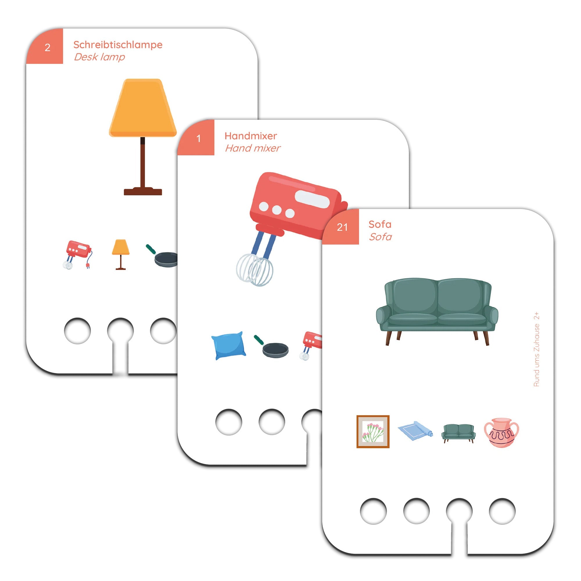 Rund um Zuhause - Übungen für den Lochkasten Lernspielverlag - malmichbunt.de