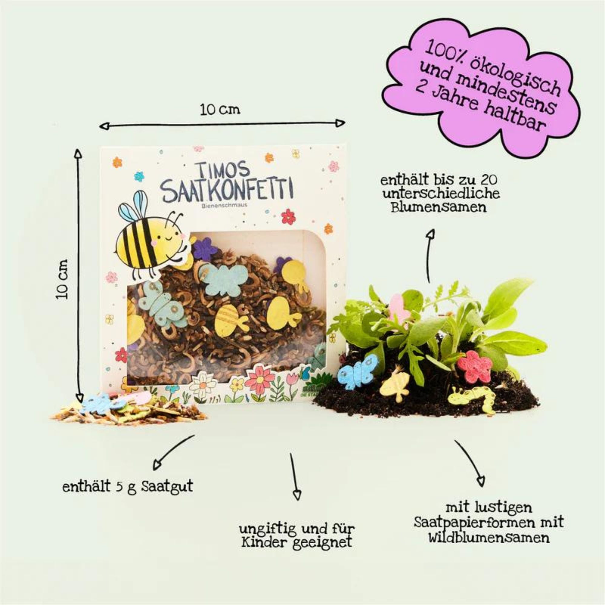 Saatgutkonfetti Die Stadtgärtner - malmichbunt.de