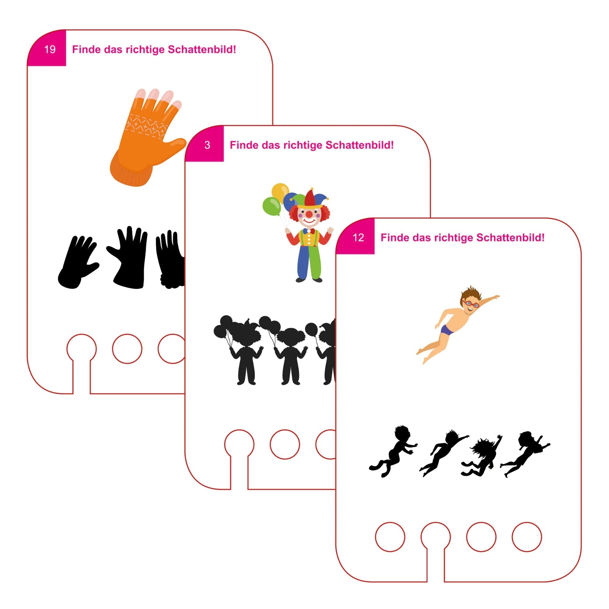 Schattenrätsel - Übungen für den Lochkasten Lernspielverlag - malmichbunt.de
