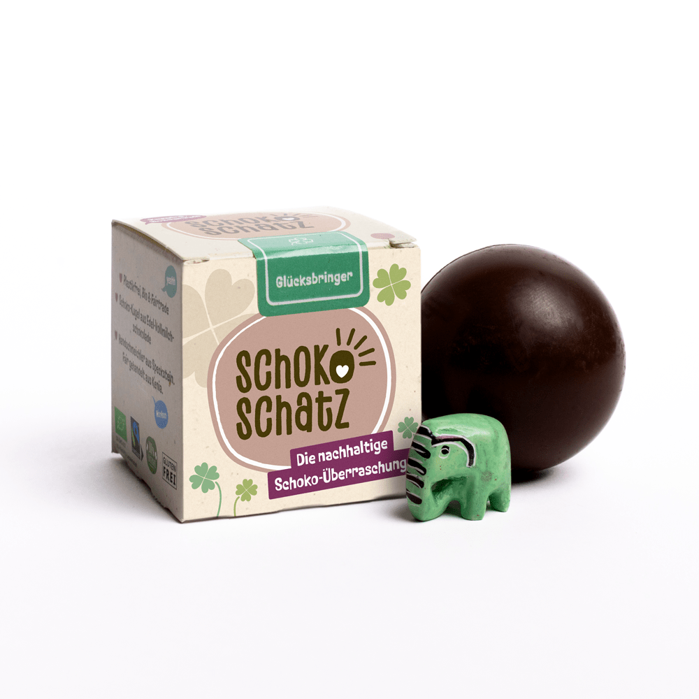 Schokokugel mit Überraschung - "Glücksbringer" für Ostern SchokoSchatz e.K. - malmichbunt.de