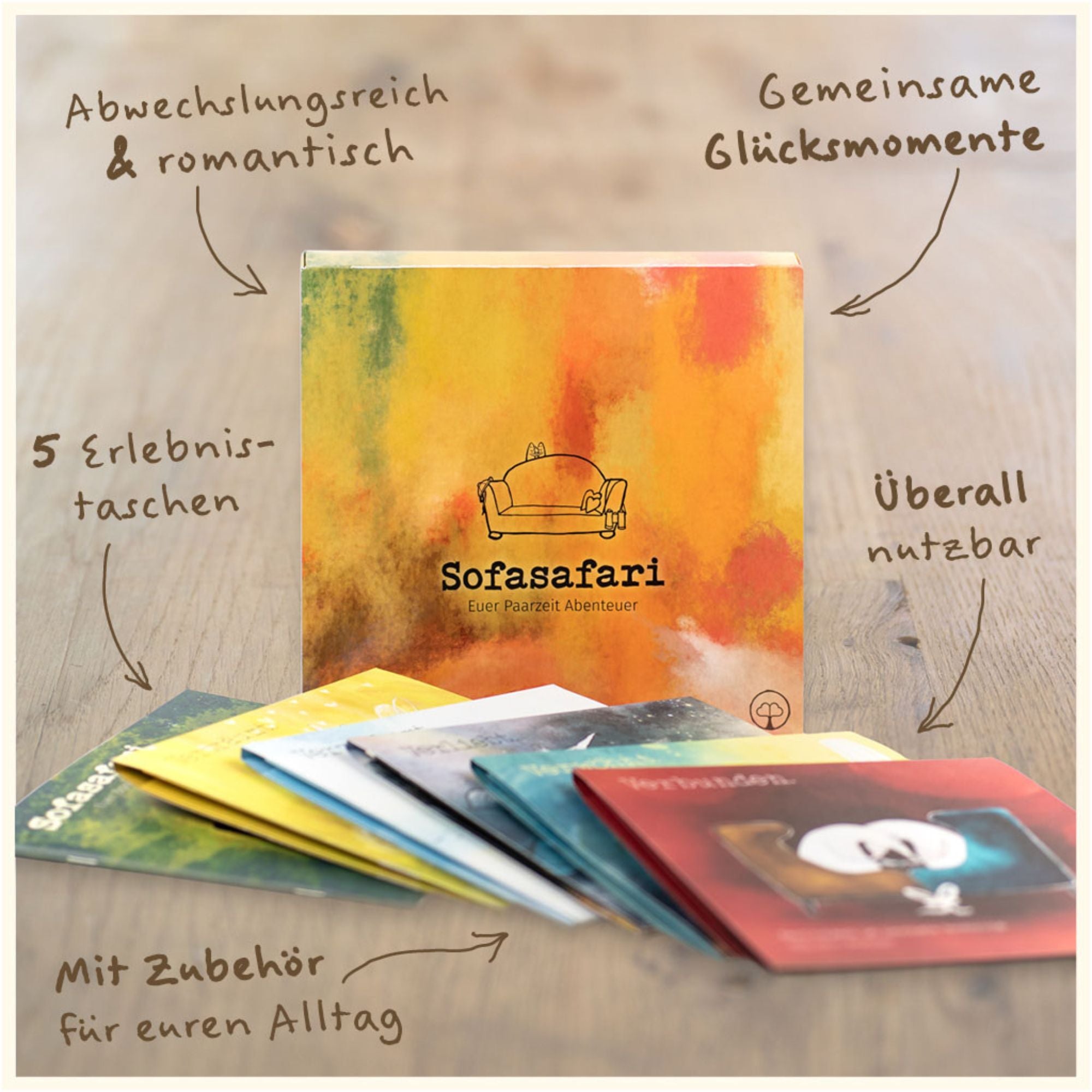 Sofasafari - Erlebnisbox für Paare Paarzeit - malmichbunt.de